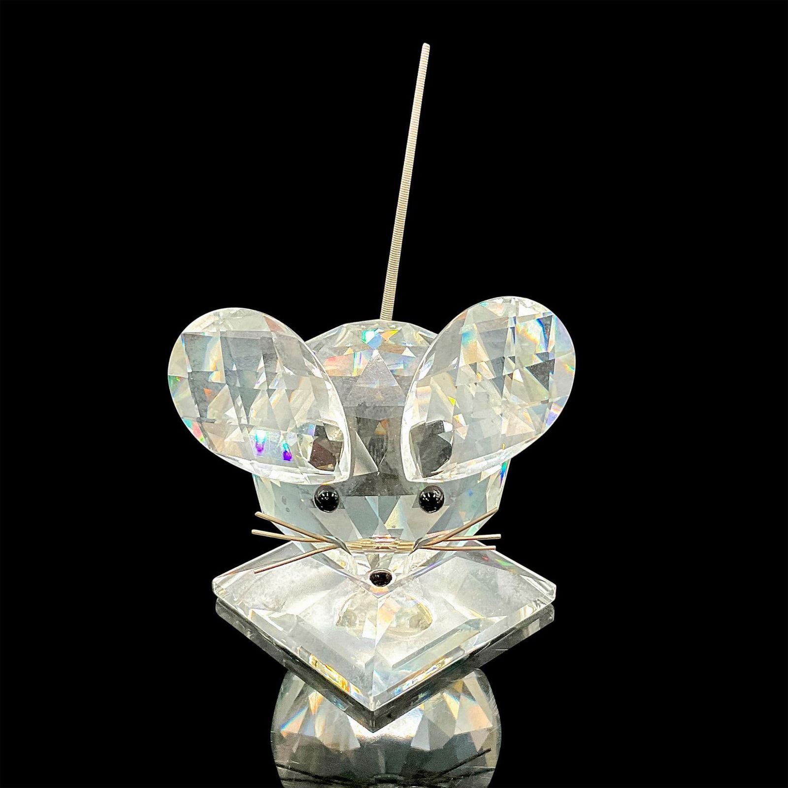 Swarovski Silver Crystal Figurine, Mouse (1 of 3)