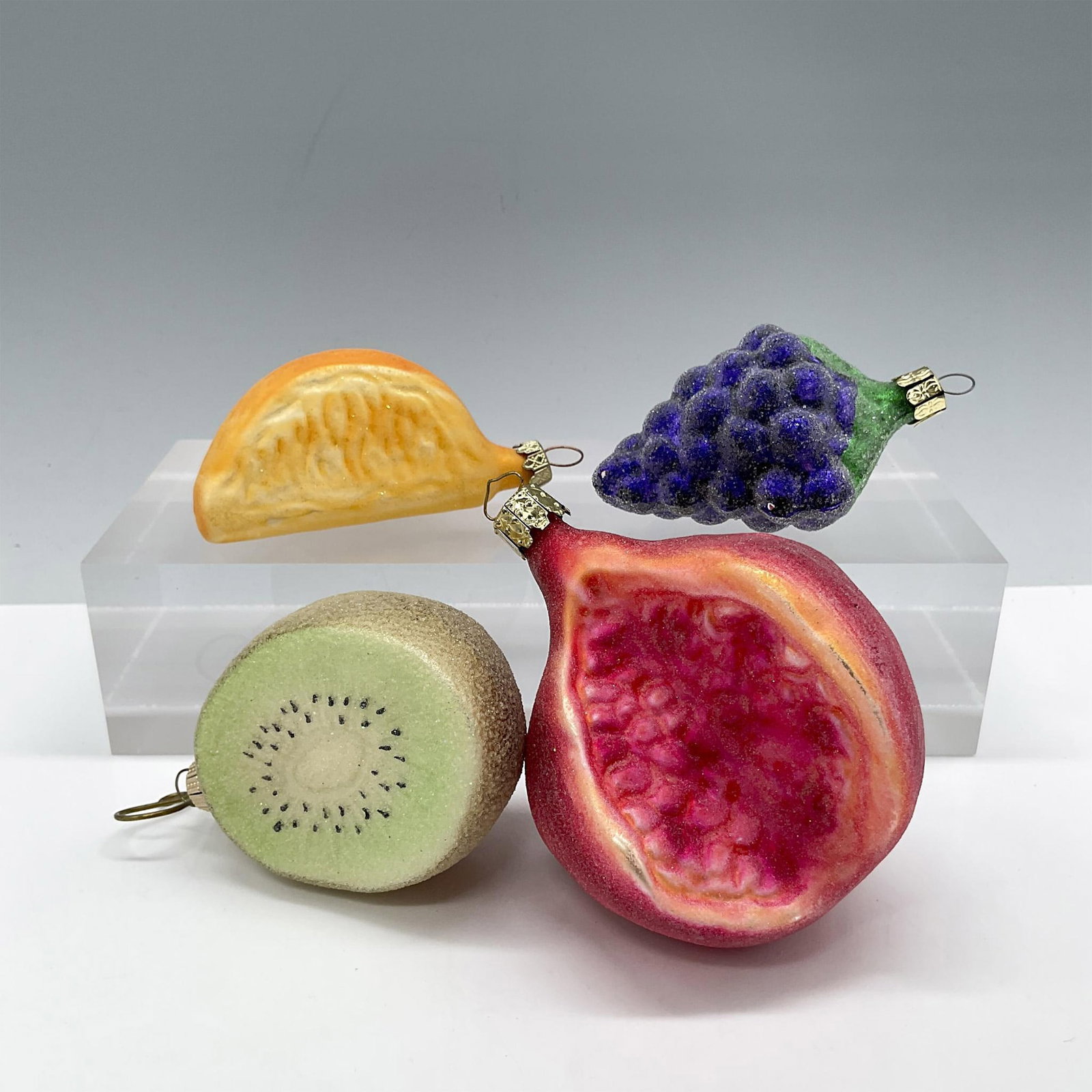 4pc Christborn & Christopher Radko Style Ornaments, Fruits (1 of 4)