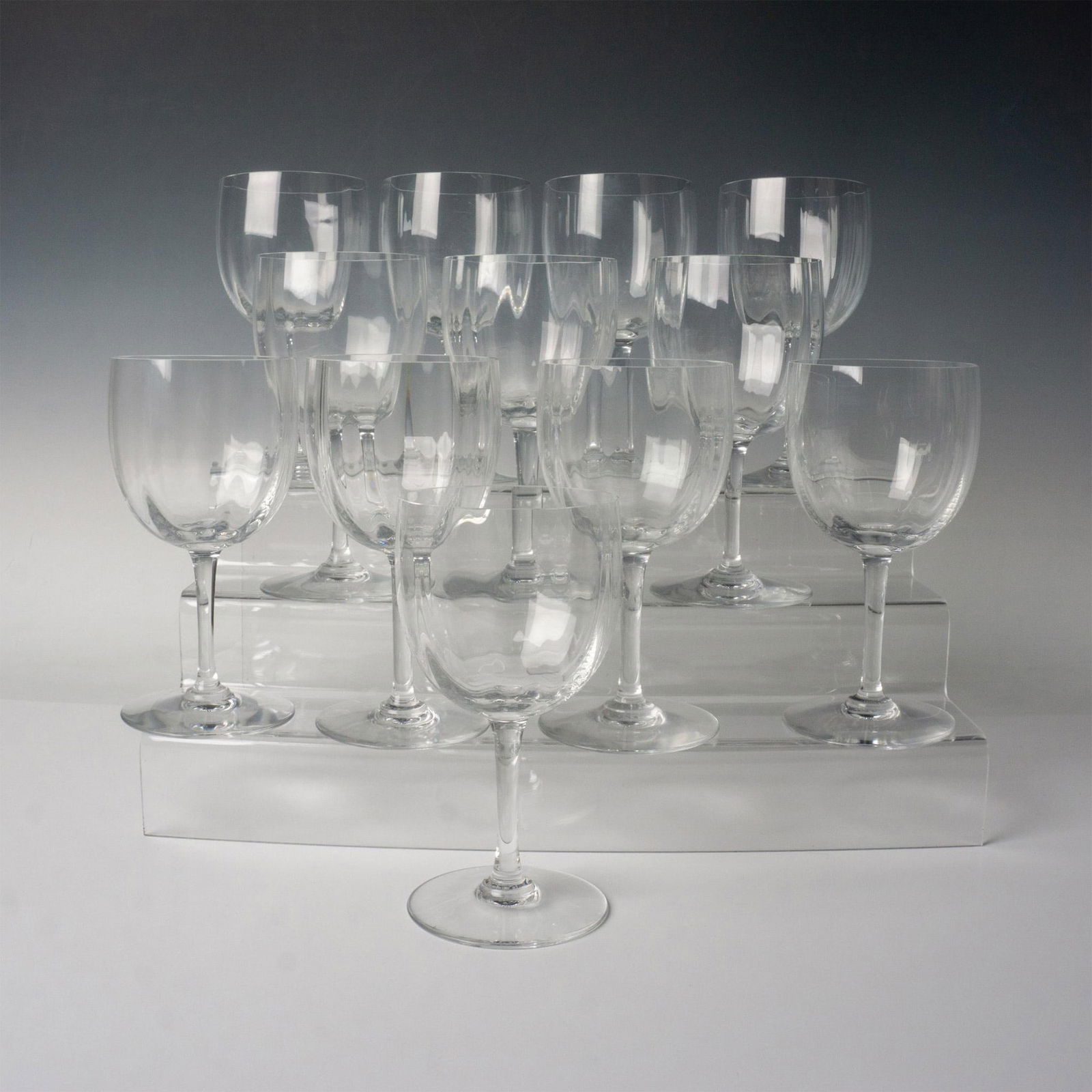 12pc Baccarat Crystal Water Goblet Glasses, Montaigne (1 of 7)