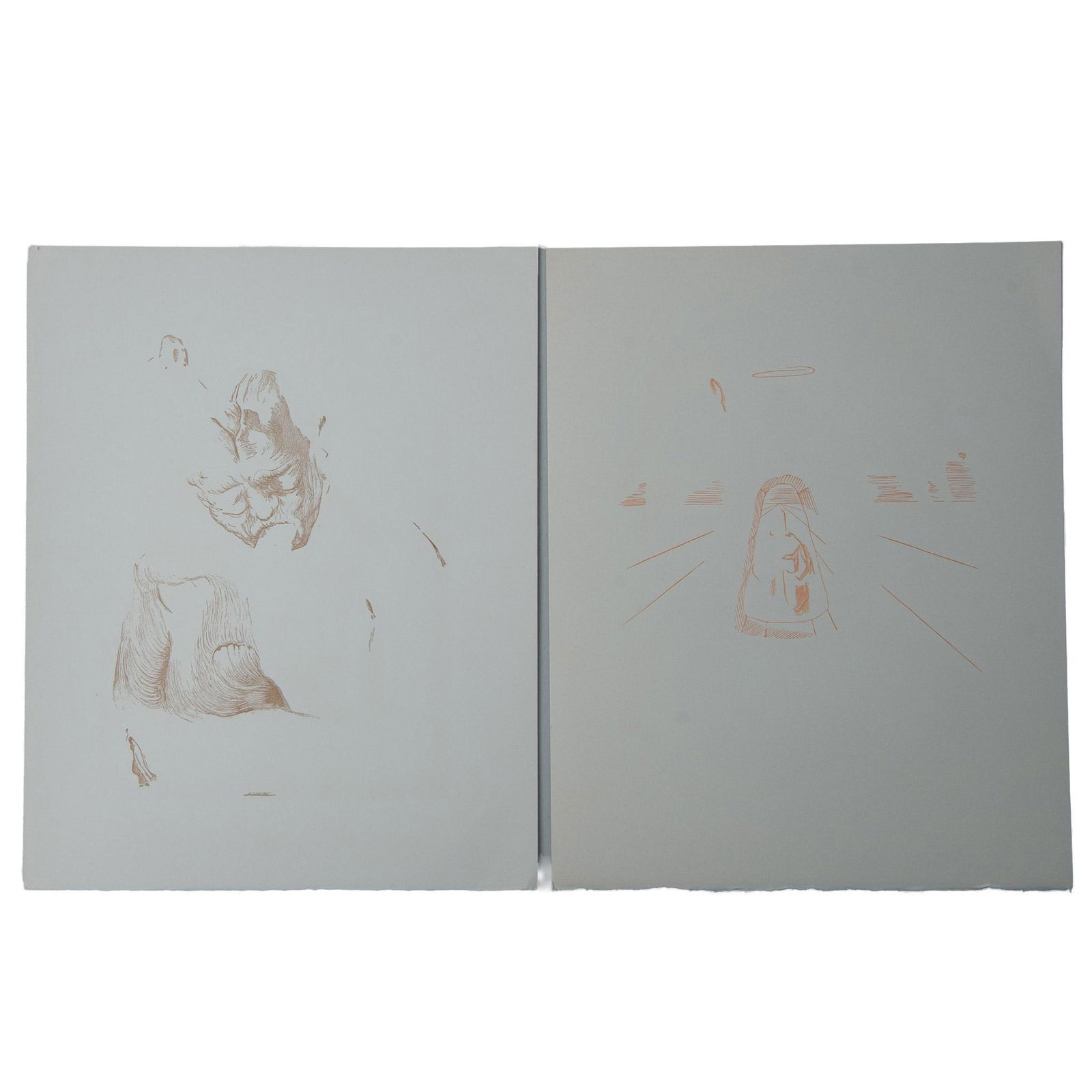 Salvador Dali (After) Original Monochrome Lithograph on Paper (1 of 4)