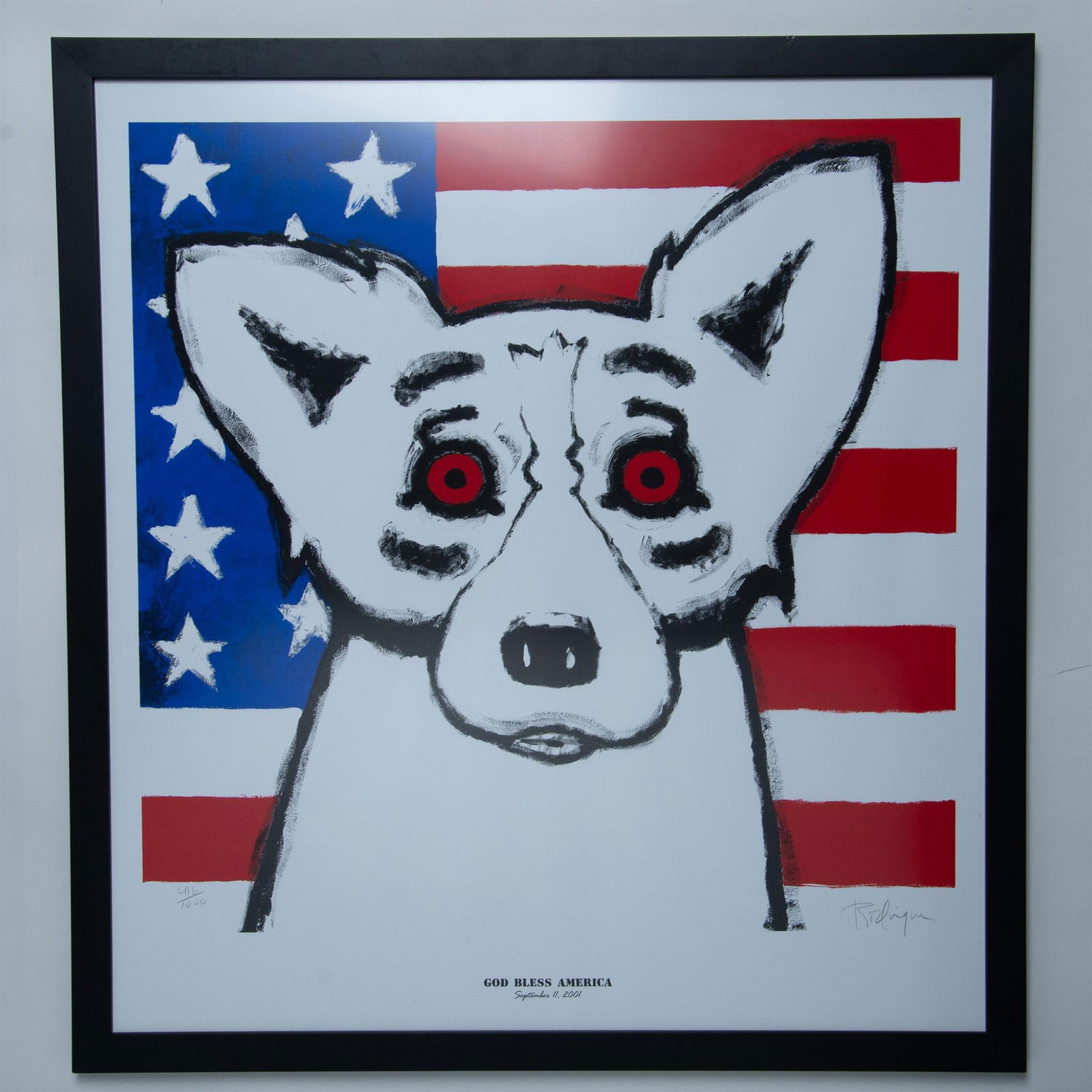 George Rodrigue, Original Color Silkscreen, Dog, Signed (1 of 5)