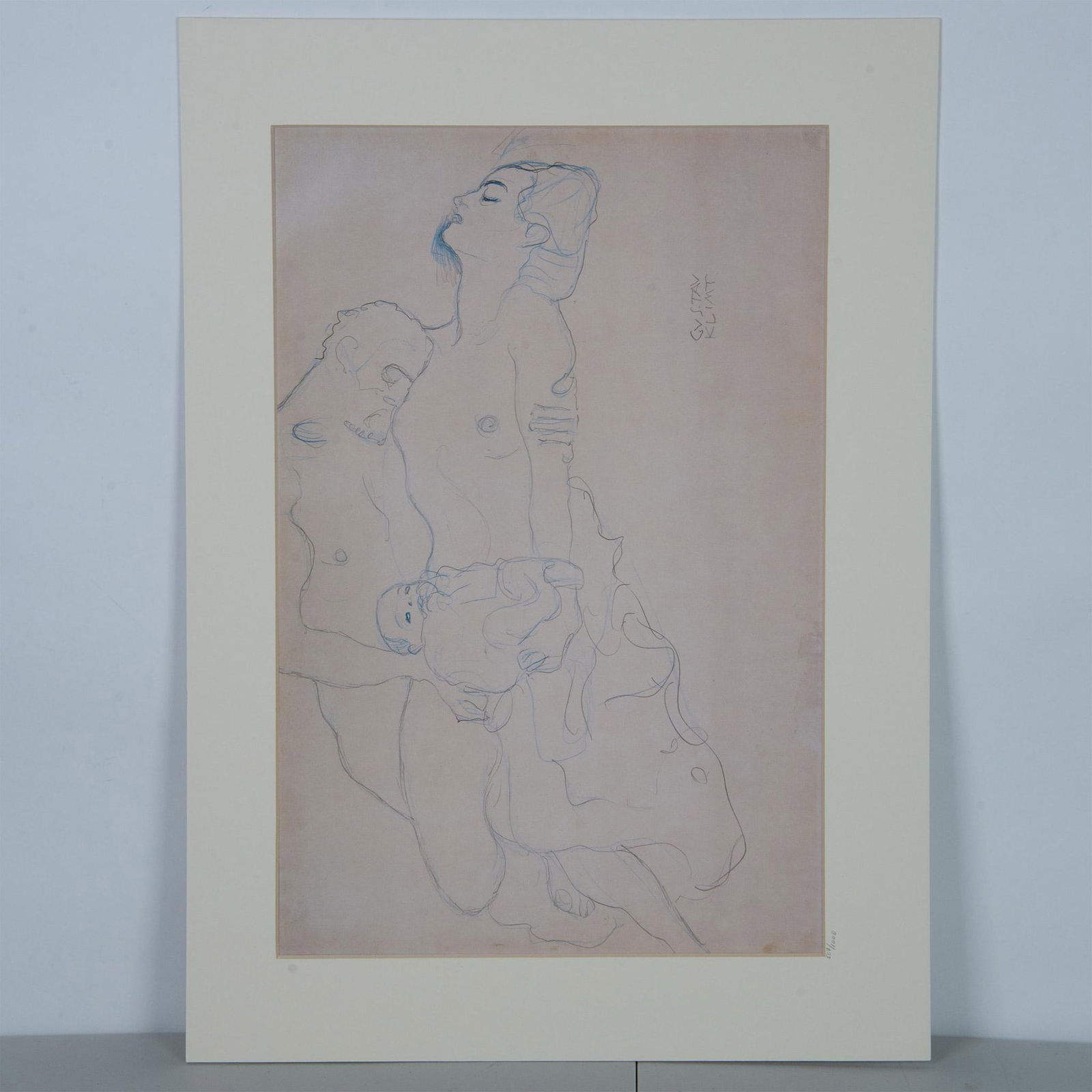 Gustav Klimt (After) Lithograph on Wove Paper w/Seal (1 of 5)