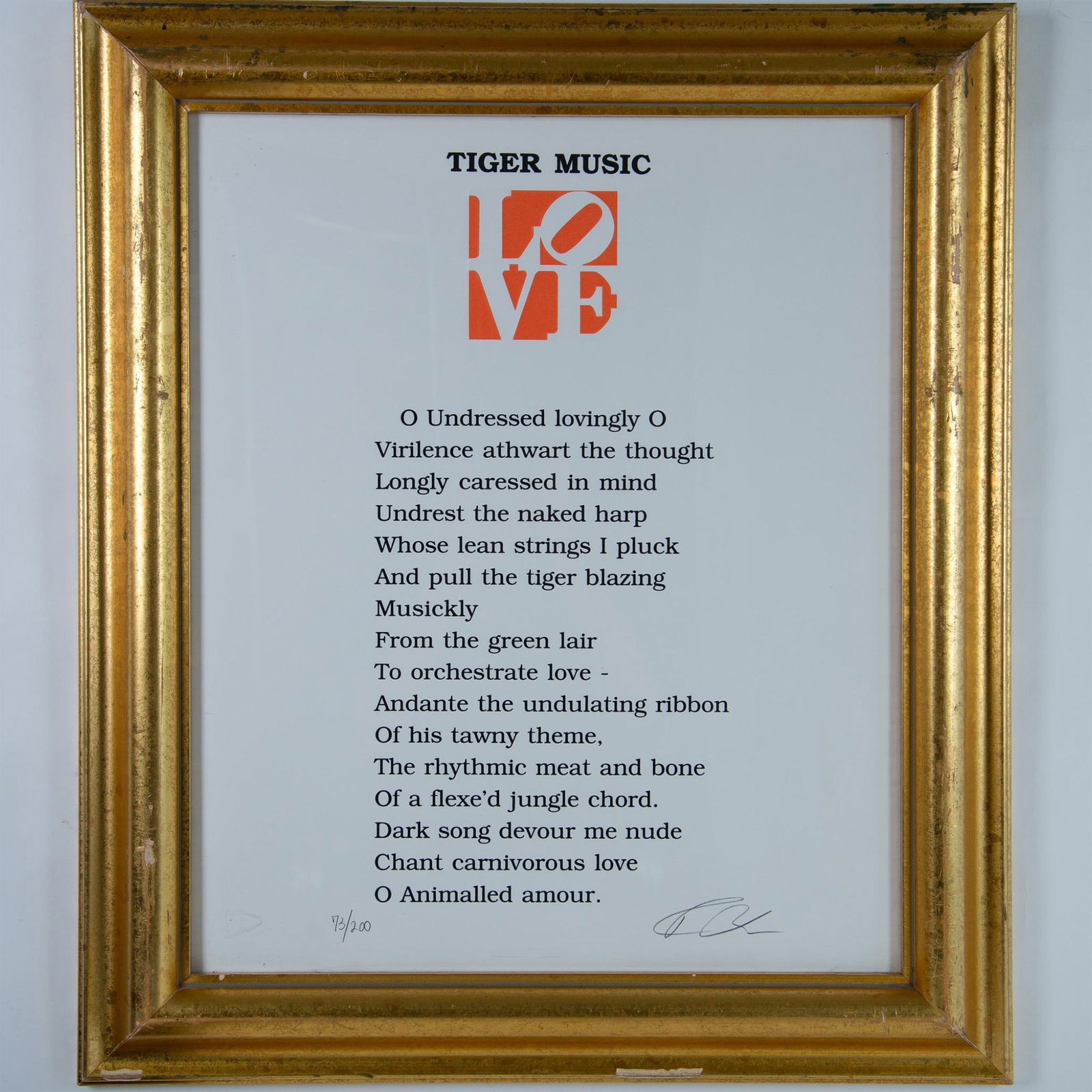 Robert Indiana, Color Screenprint on Wove Paper, Signed (1 of 4)