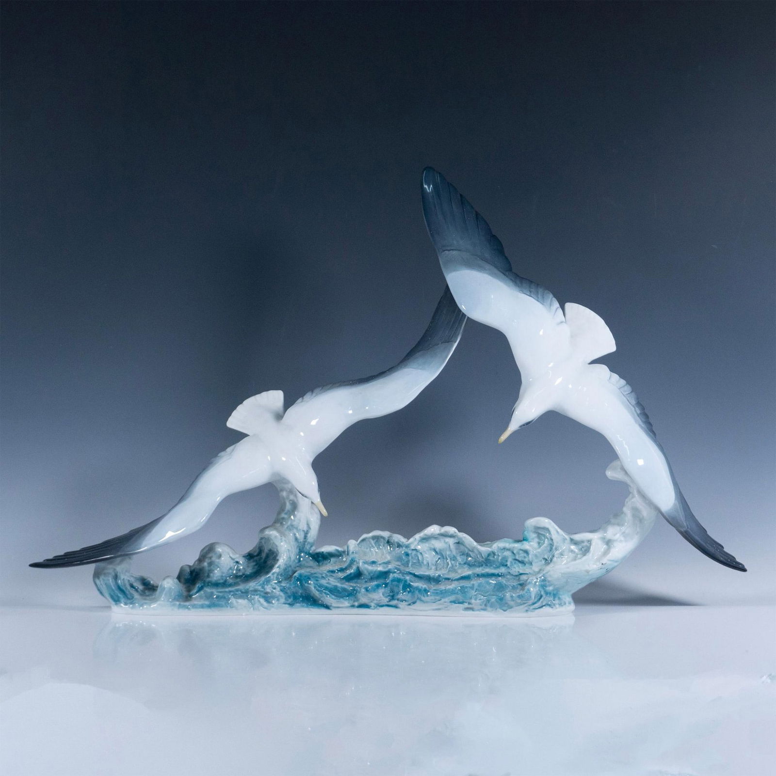 Rosenthal Porcelain Sculpture, Two Diving Gulls (1 of 5)