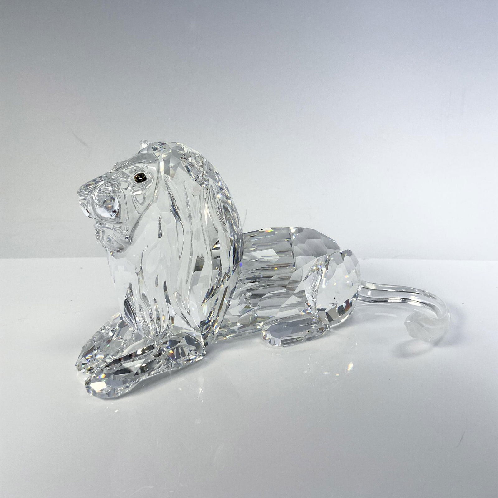 Swarovski Crystal Figurine, African Lion + Base (1 of 4)