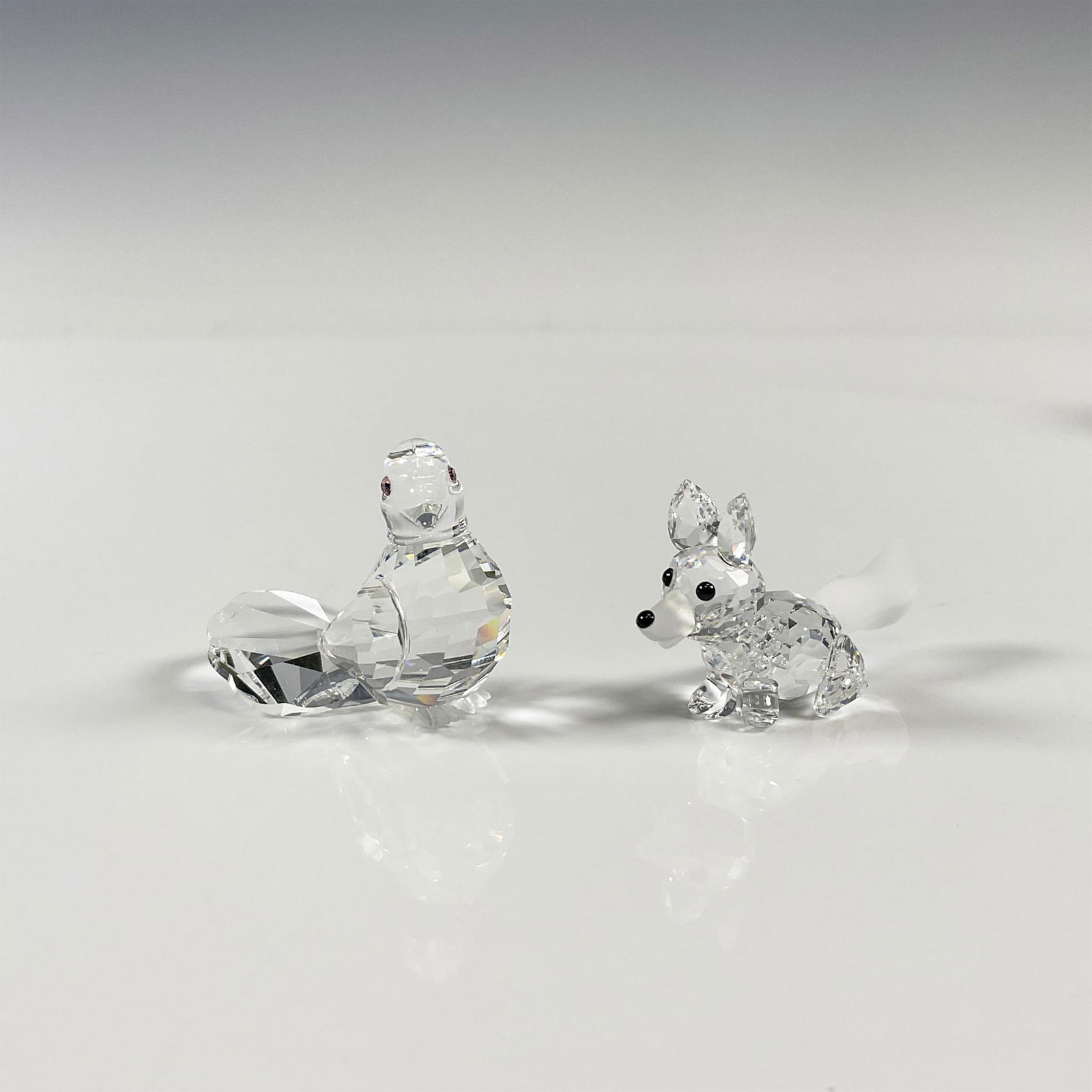 2pc Swarovski Crystal Figurines, Dove & Fox (1 of 4)