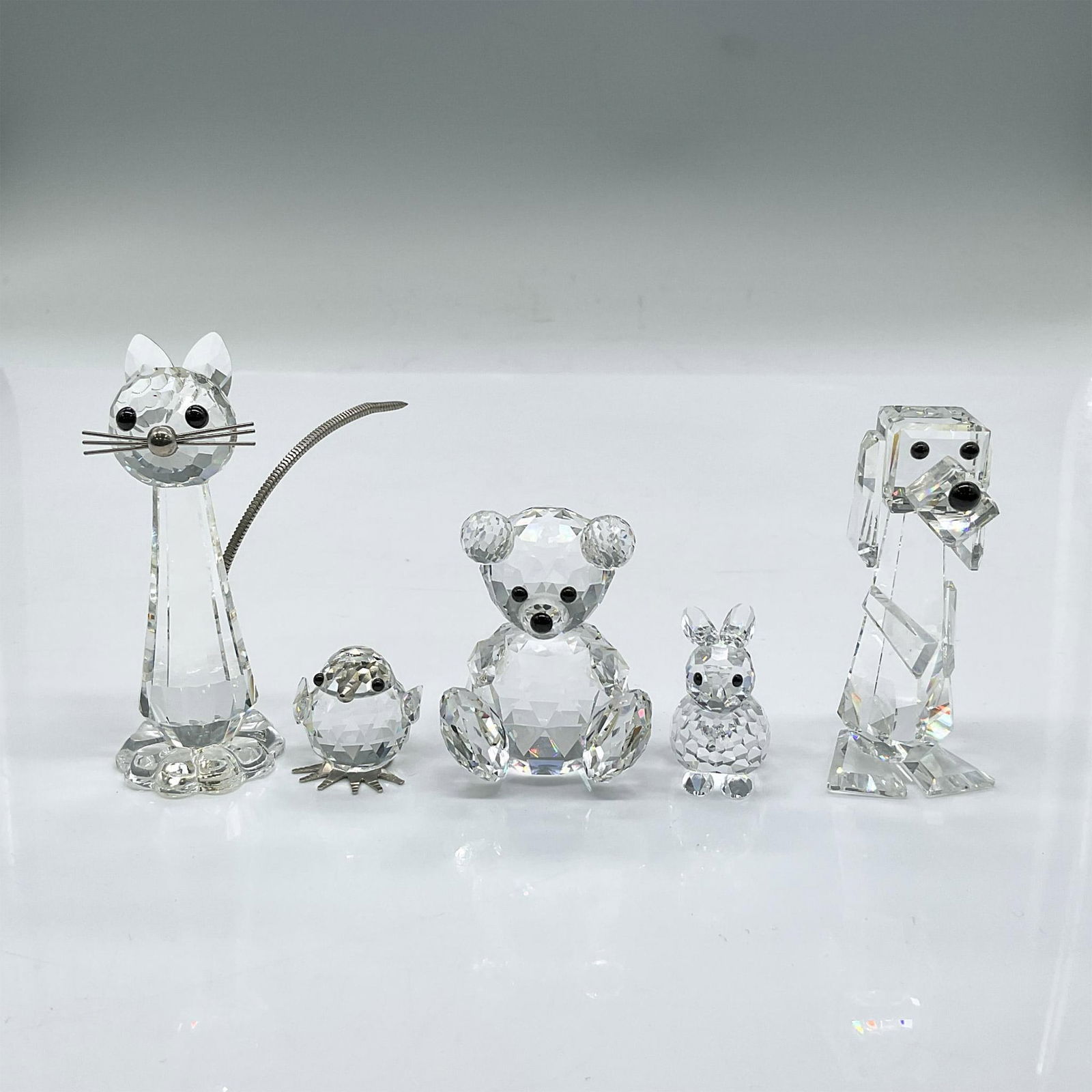 5pc Swarovski Crystal Figurines, Animal Friends (1 of 3)