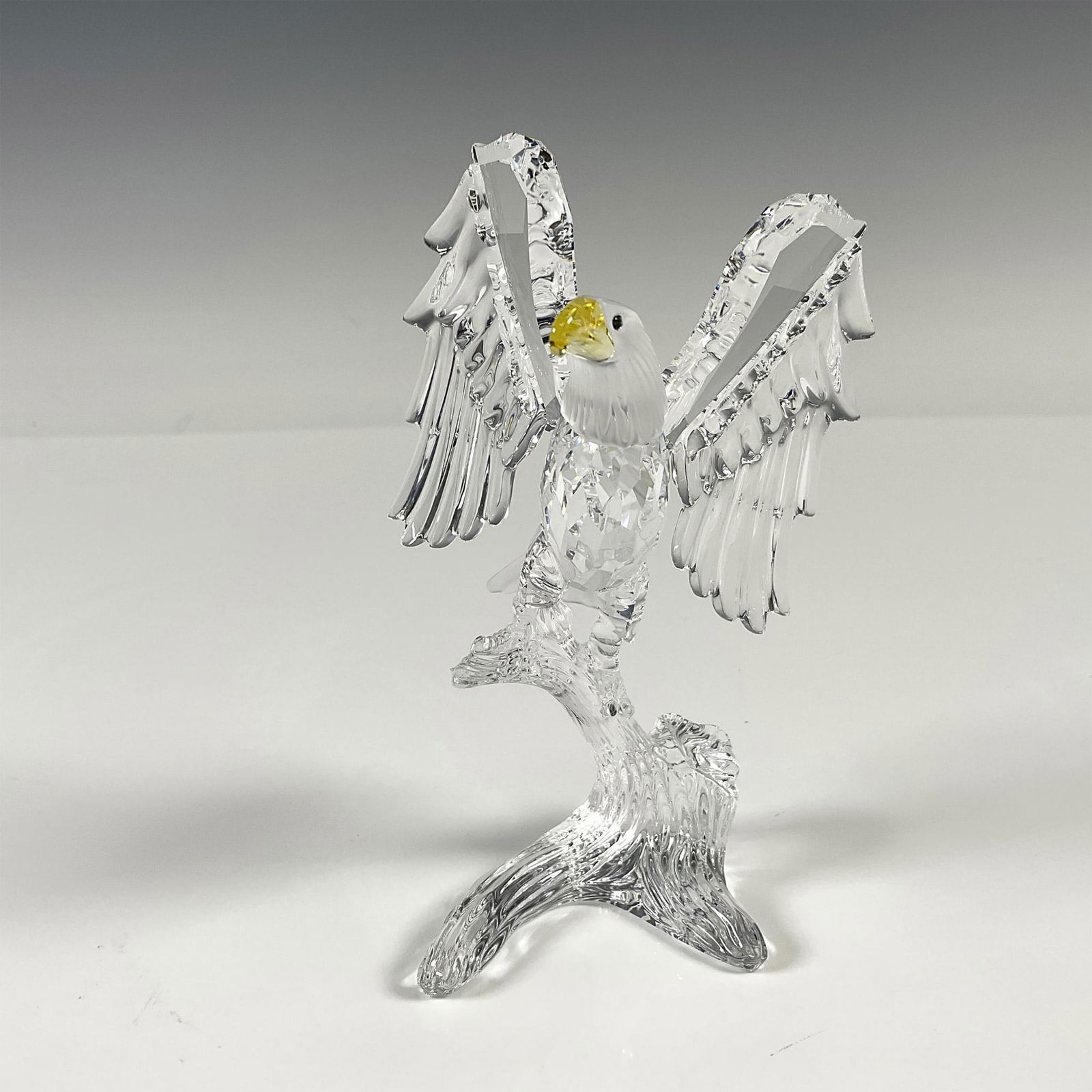 Swarovski Crystal Figurine, Bald Eagle on Branch (1 of 4)