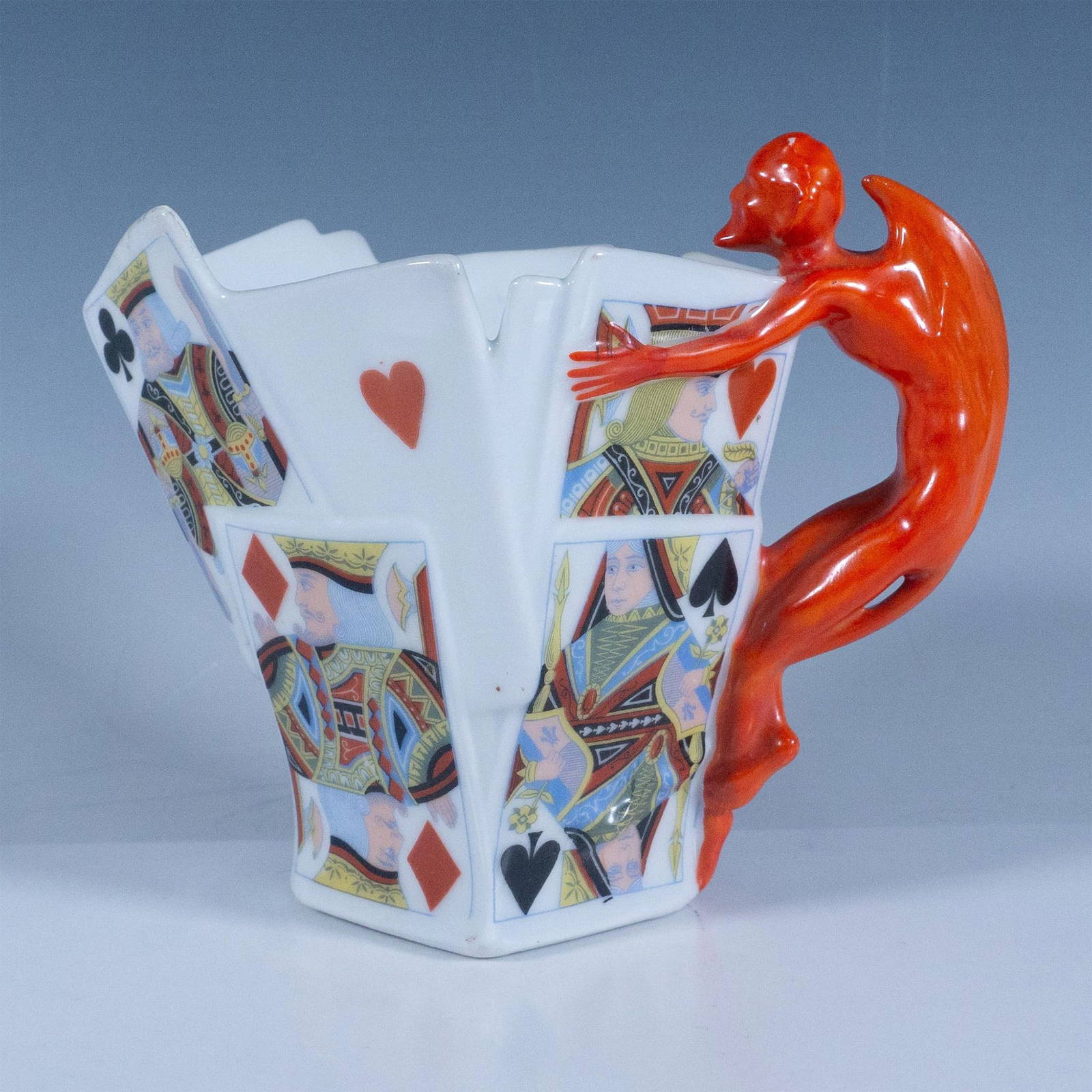Royal Bayreuth Devil And Cards Milk Pitcher Auction