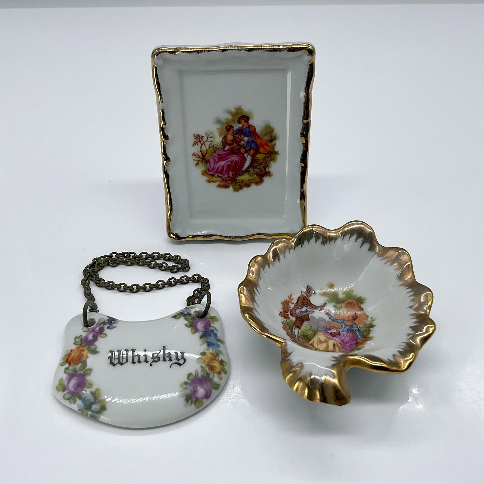 3pc French Porcelain Grouping (1 of 3)