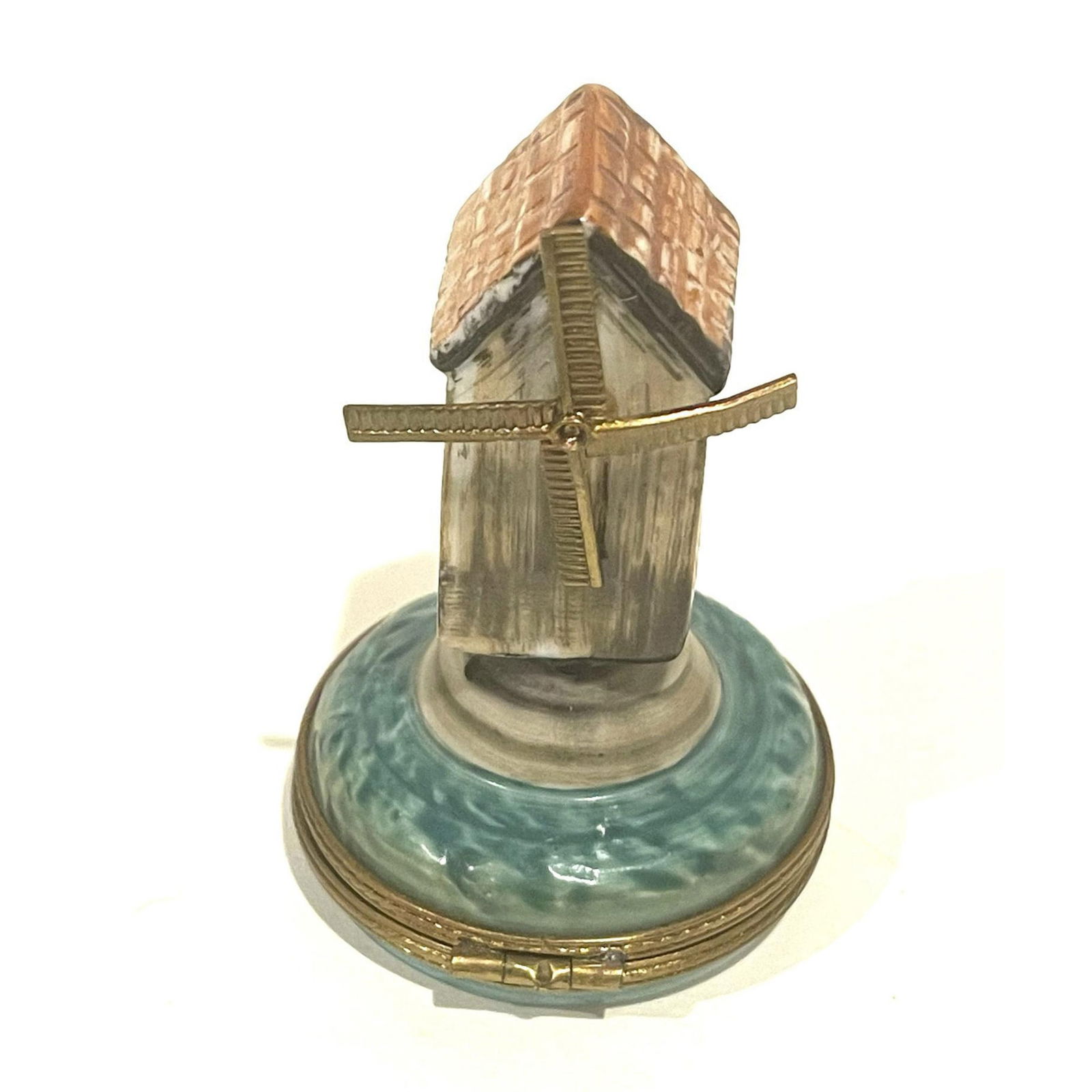 Limoges France Keepsake Box, Windmill Gristmill (1 of 4)