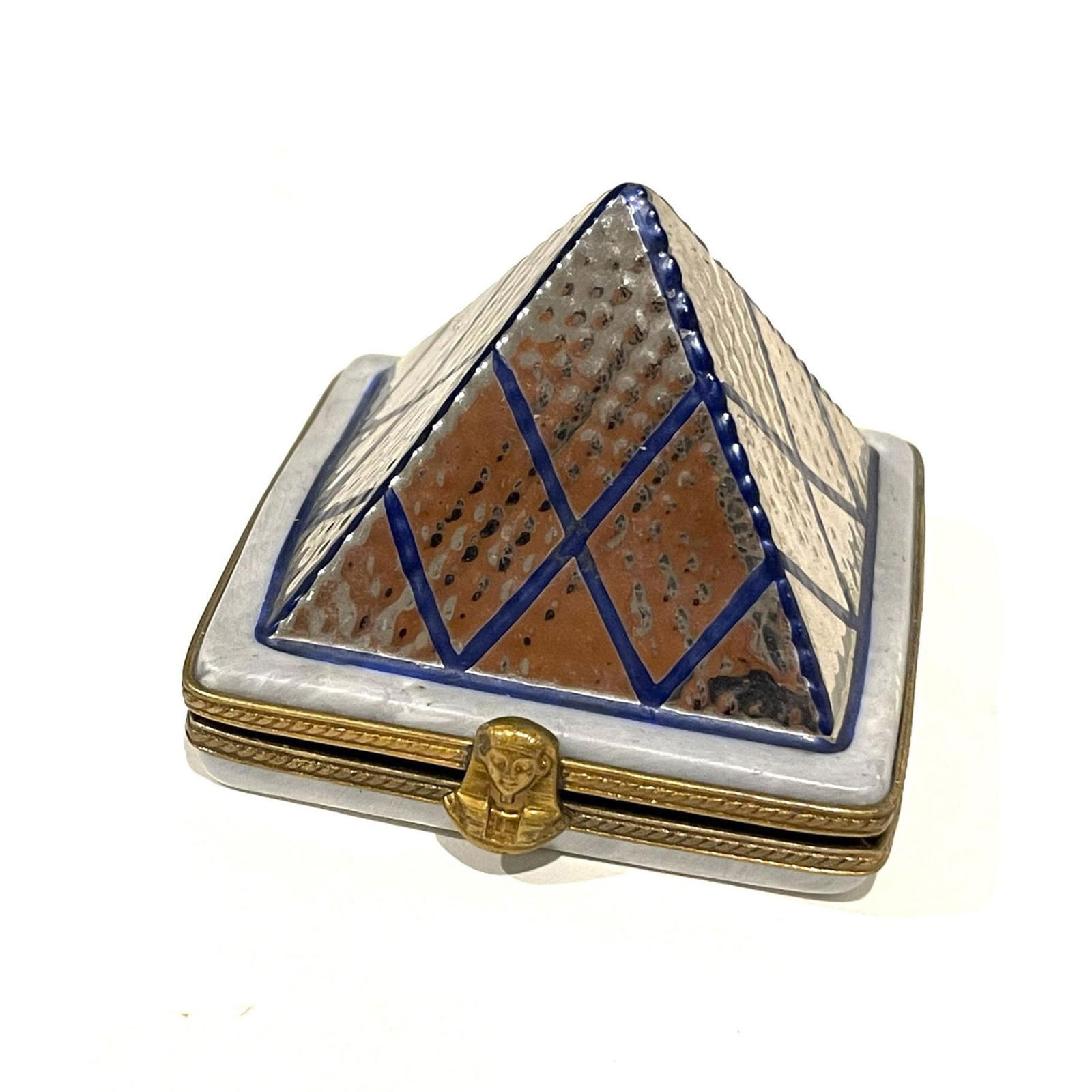 Limoges France Keepsake Box, Paris La Pyramide Du Louvre (1 of 4)