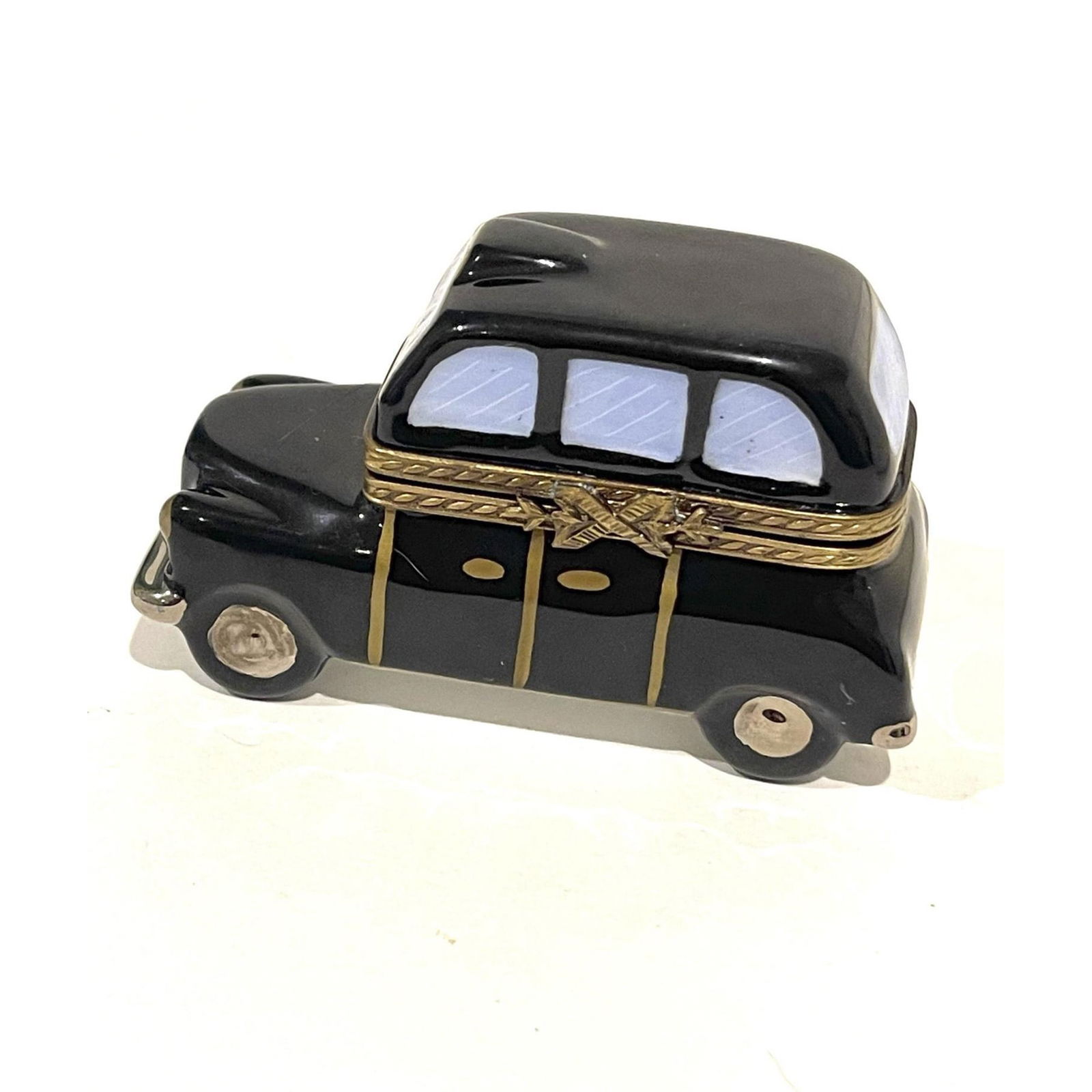 Limited Edition Limoges France Keepsake Box, London Taxi Cab (1 of 5)