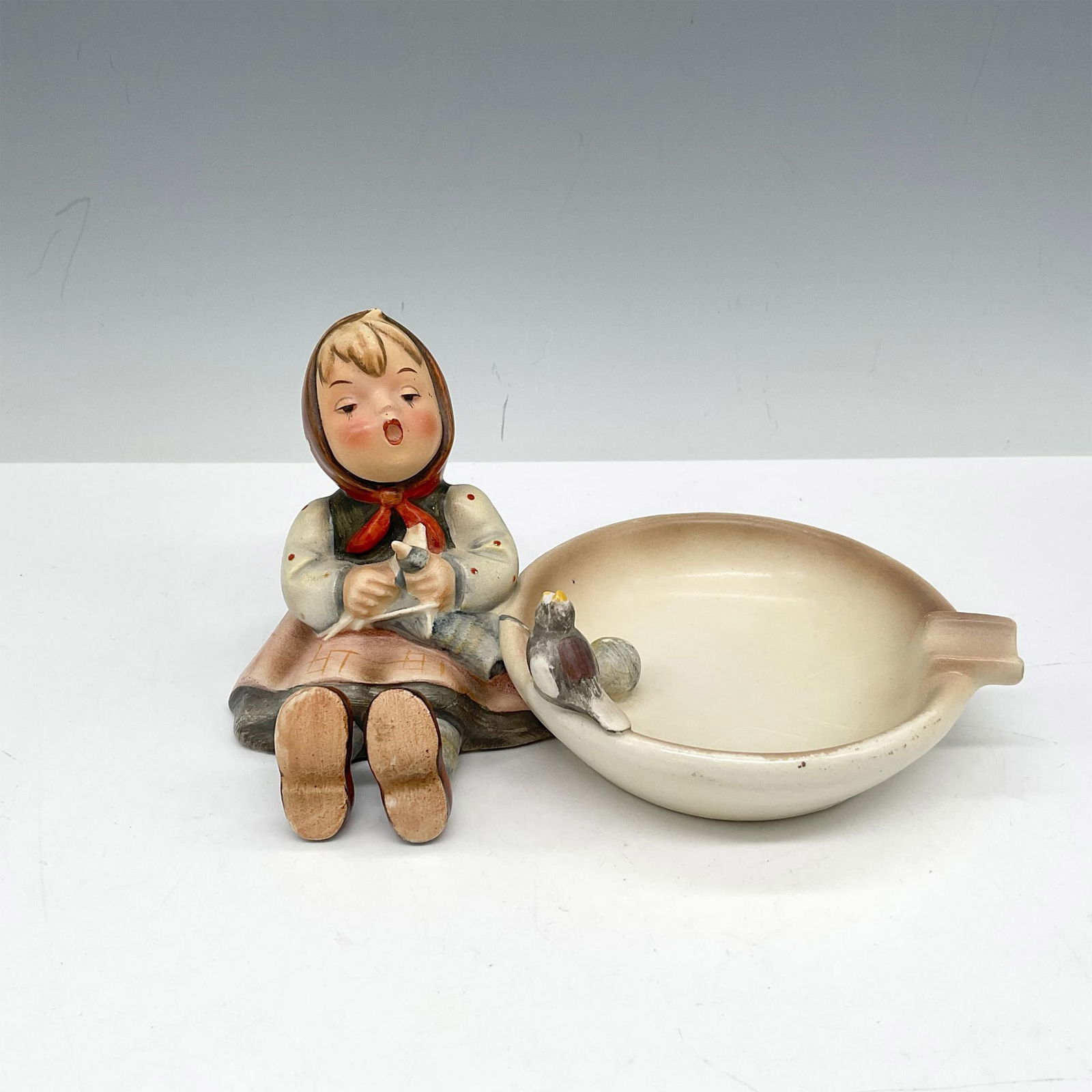 Goebel Hummel Porcelain Ashtray, Happy Times (1 of 3)