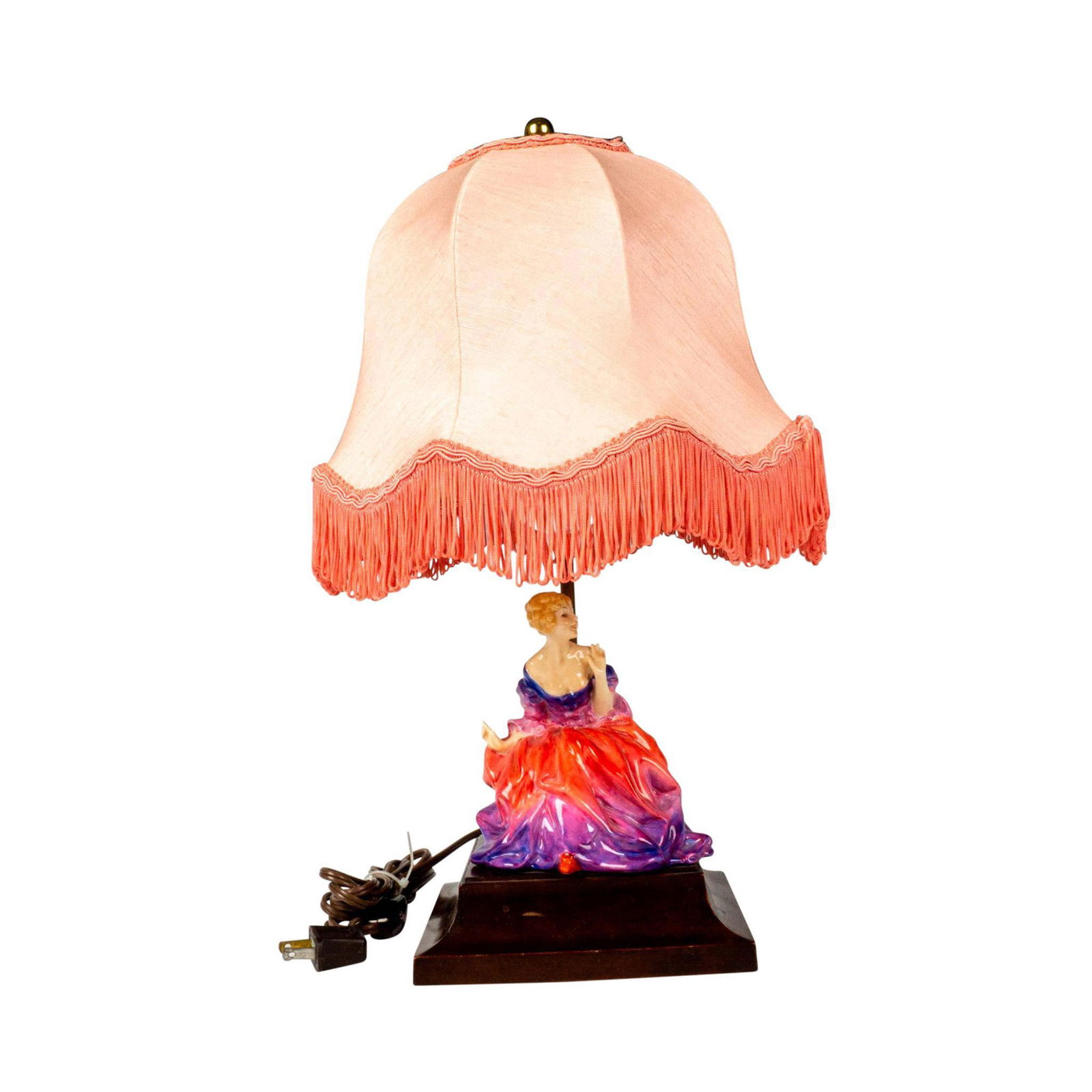 Royal Doulton Lady Fayre Electric Lamp (1 of 5)