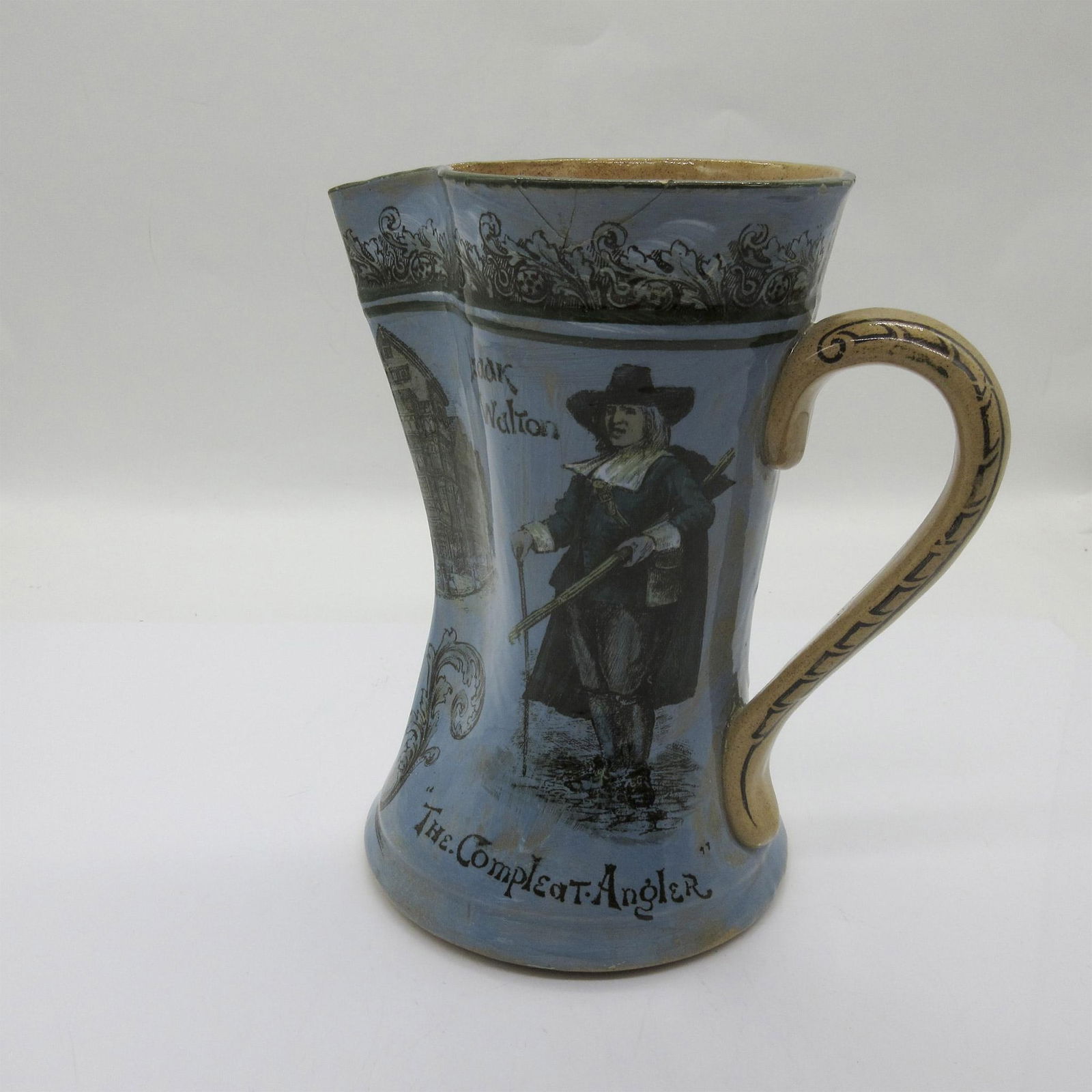 Royal Doulton Pitcher Fisherman Izaak Walton (1 of 6)