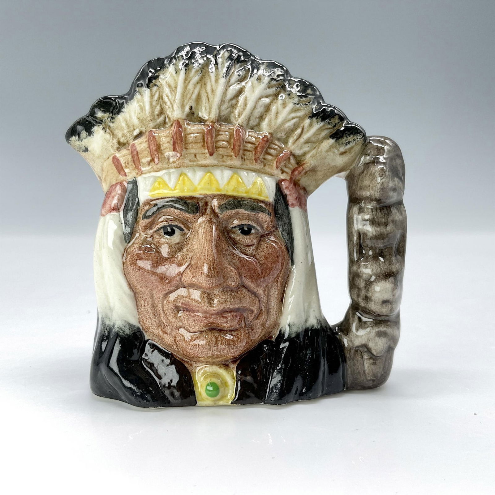 North American Indian D6665 - Mini - Royal Doulton Character Jug (1 of 3)