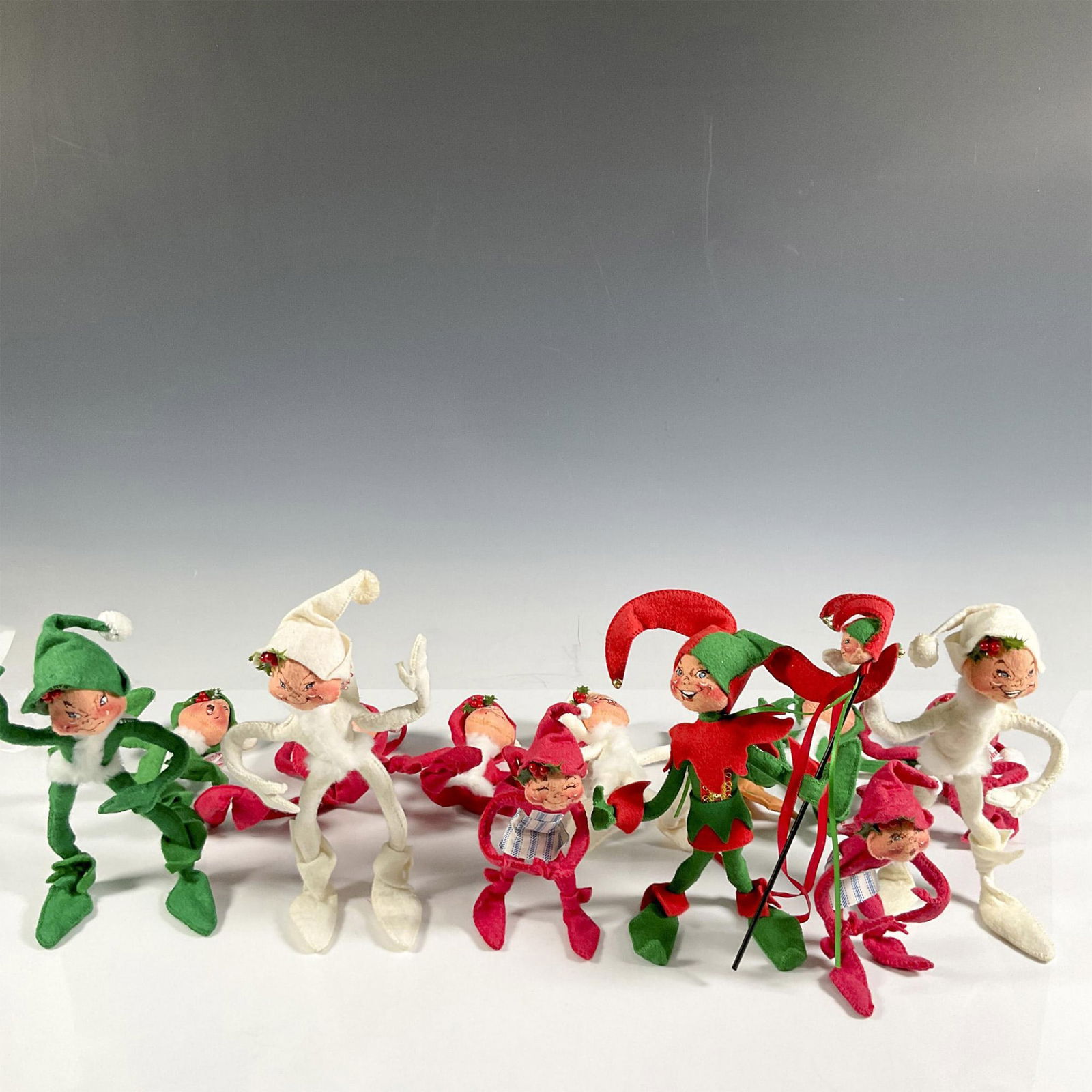 13pc Annalee Christmas Elf Grouping (1 of 6)