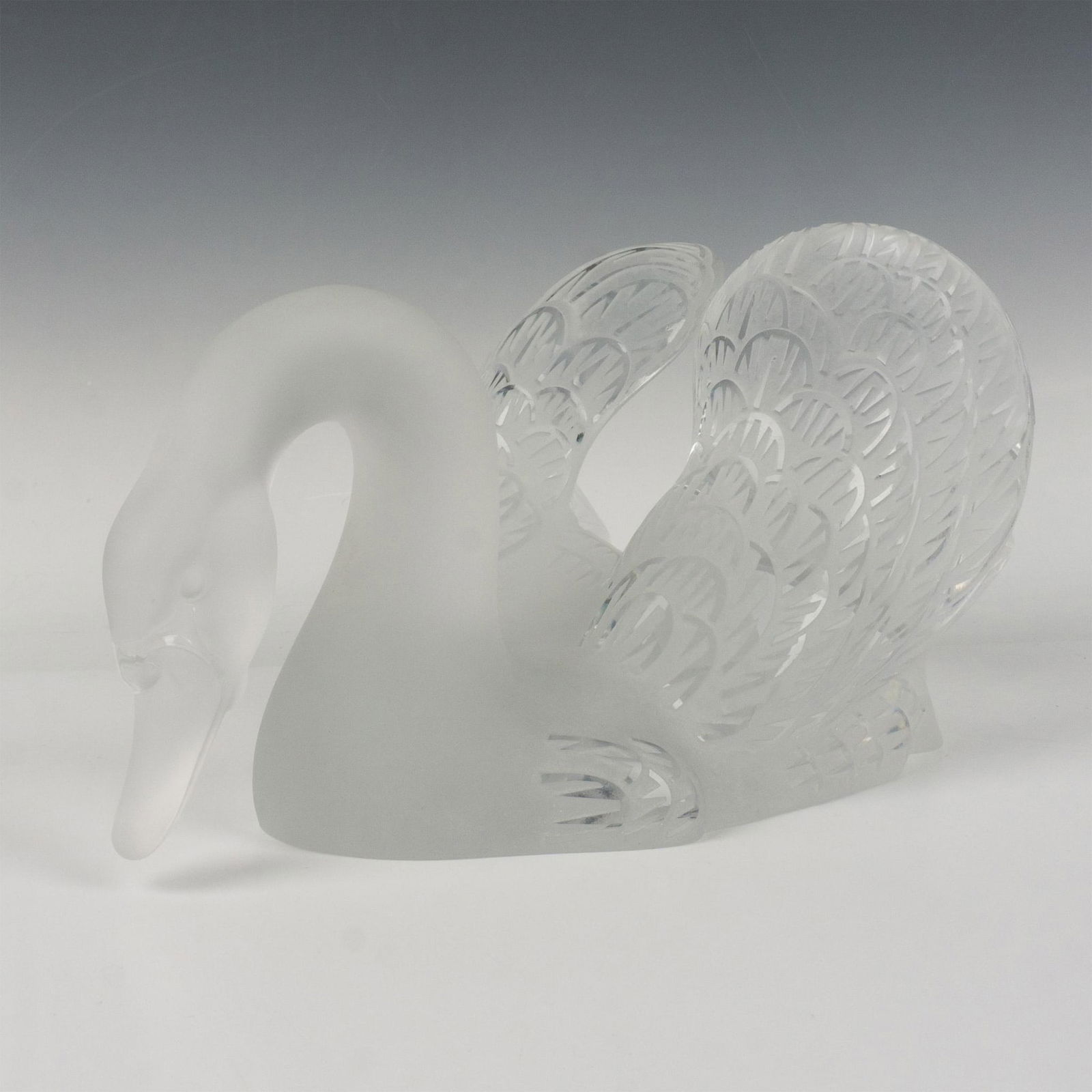 Lalique Crystal Sculpture, Swan, Head Down (1 of 6)