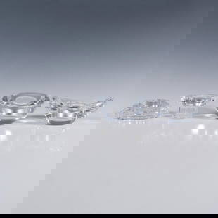 3pc Orrefors Crystal Candle Holders: INV-WWW05This lot includes three candle holders by Orrefors. The Totem Trio was designed by Karim Rashid. The Delight votive was designed by Lena Bergstrom. The Tokyo Fashion candle holder was designe