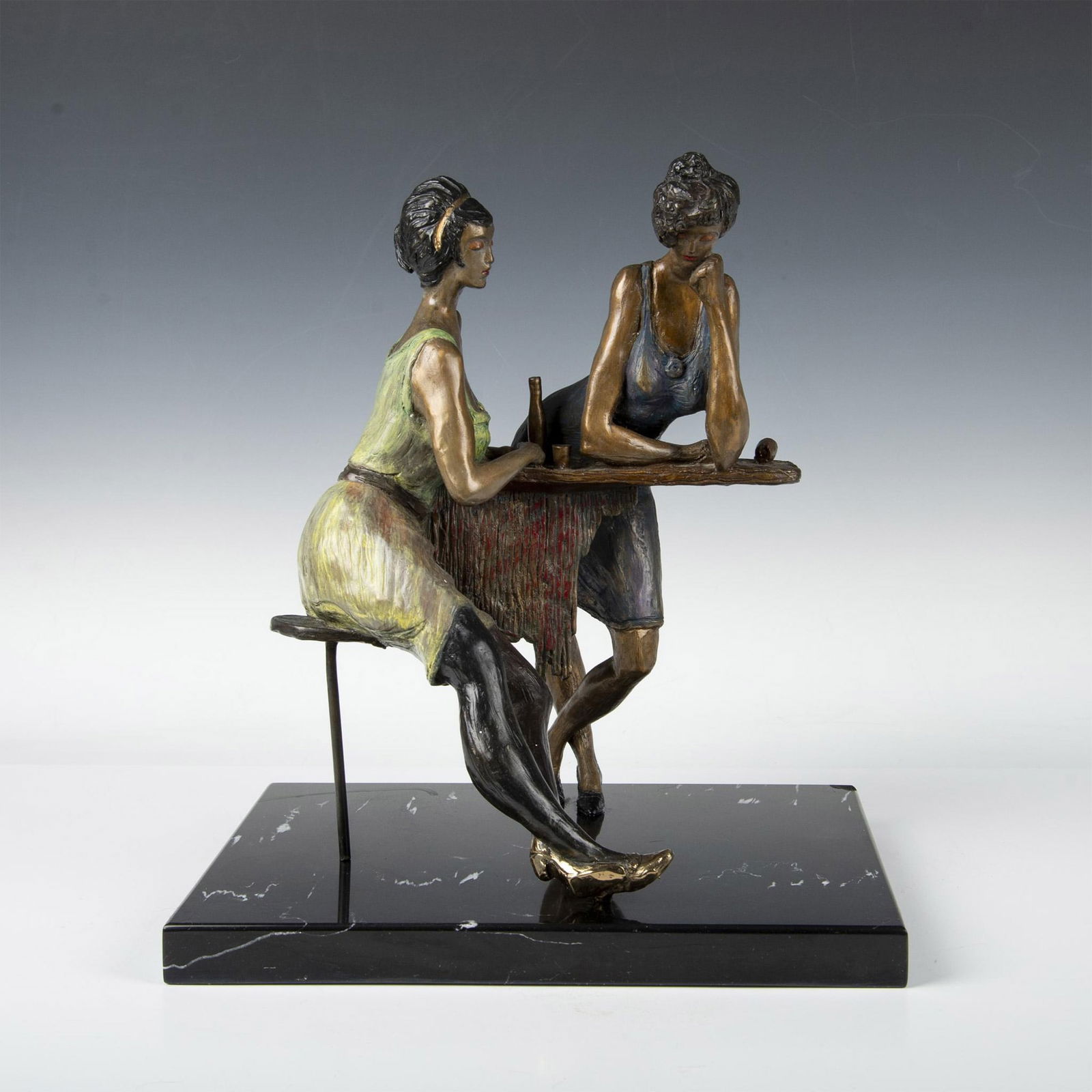 Itzchak Tarkay Bronze Statue, Ladies at the Bar (1 of 6)