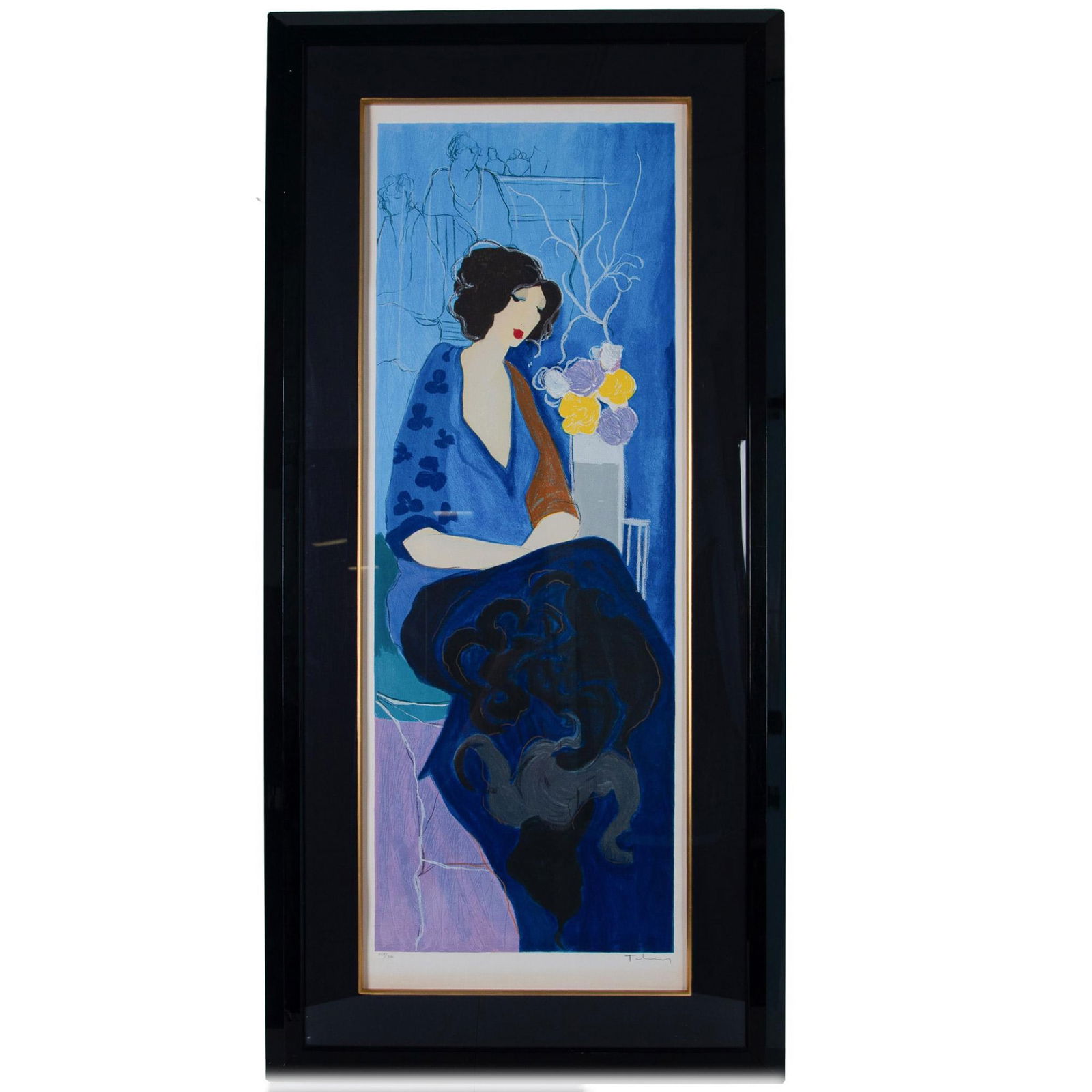 Itzchak Tarkay, Original Color Serigraph on Paper, Signed (1 of 5)