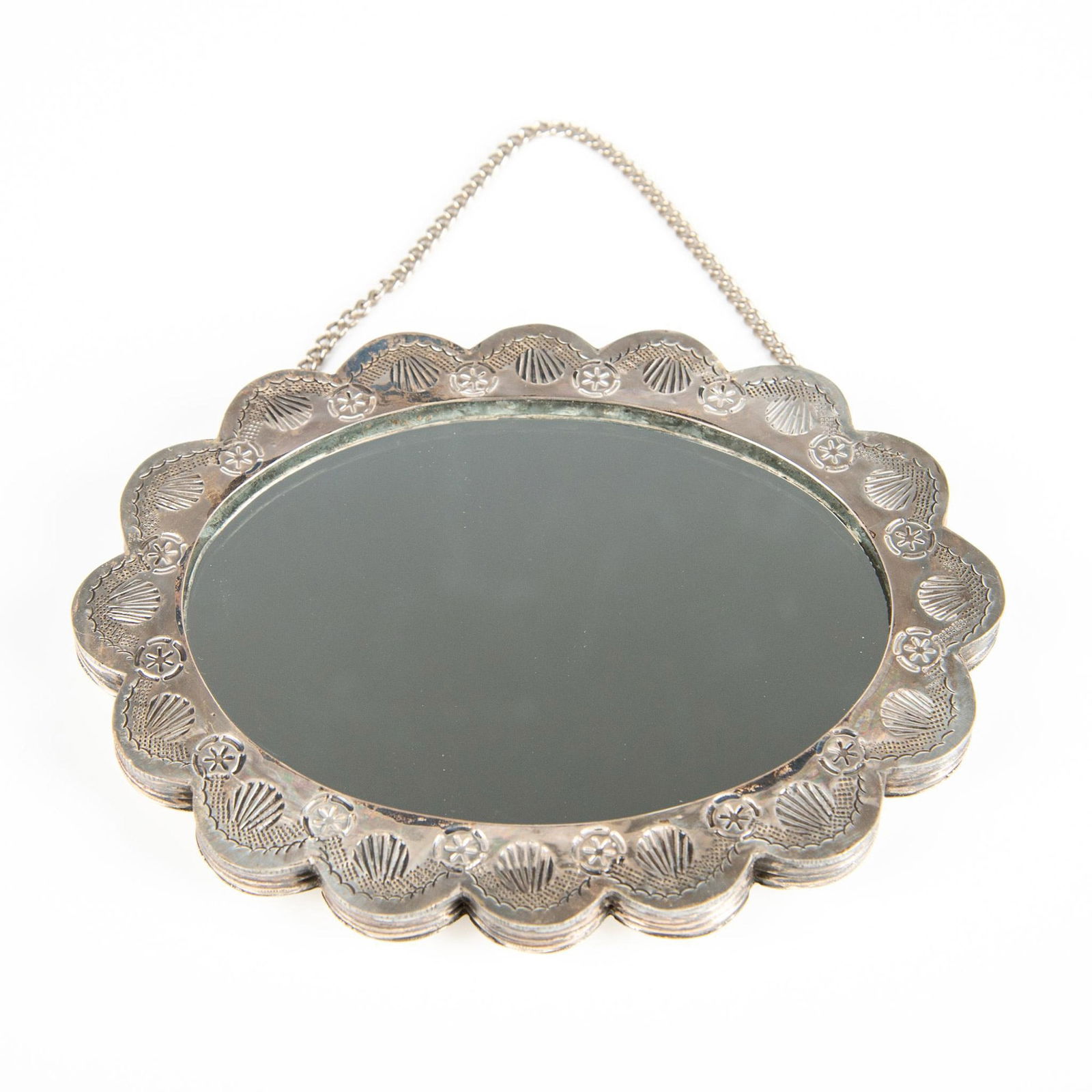 Ottoman Sterling Silver Bastas Mirror (1 of 4)