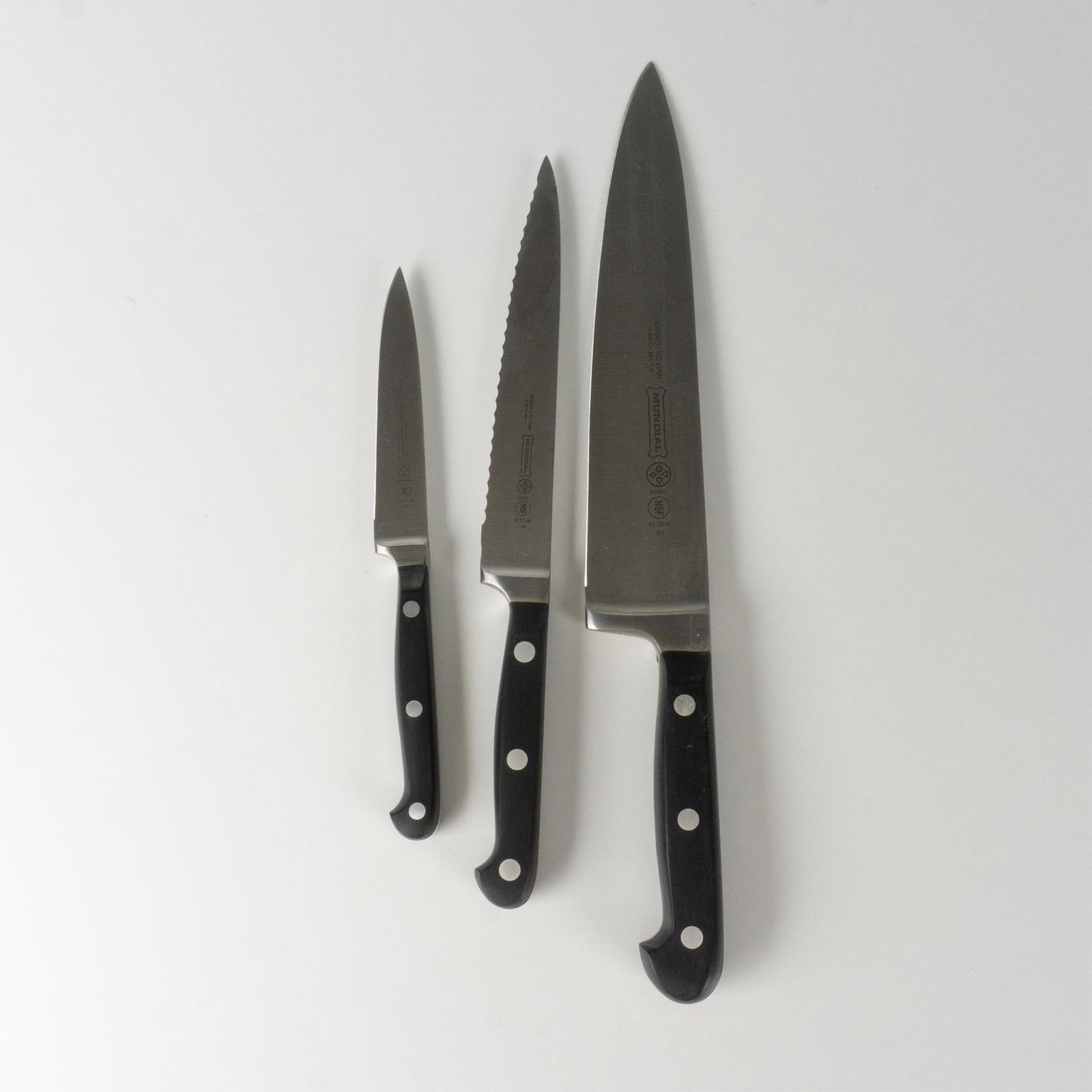 3pc Mundial Stainless Steel Chef Knives (1 of 3)