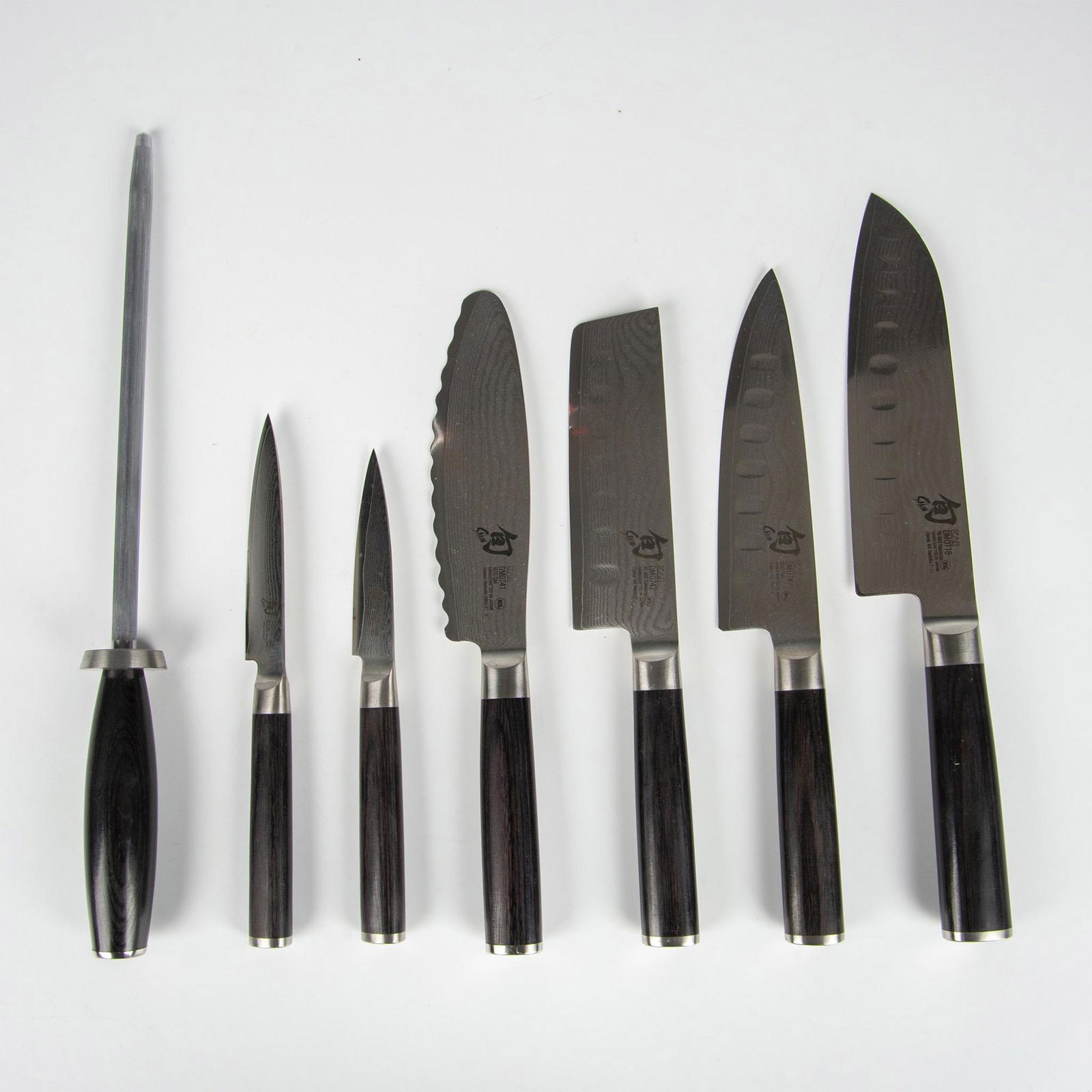 7pc Shun Cutlery Stainless Steel Knives w/ Pakkawood Handle (1 of 4)