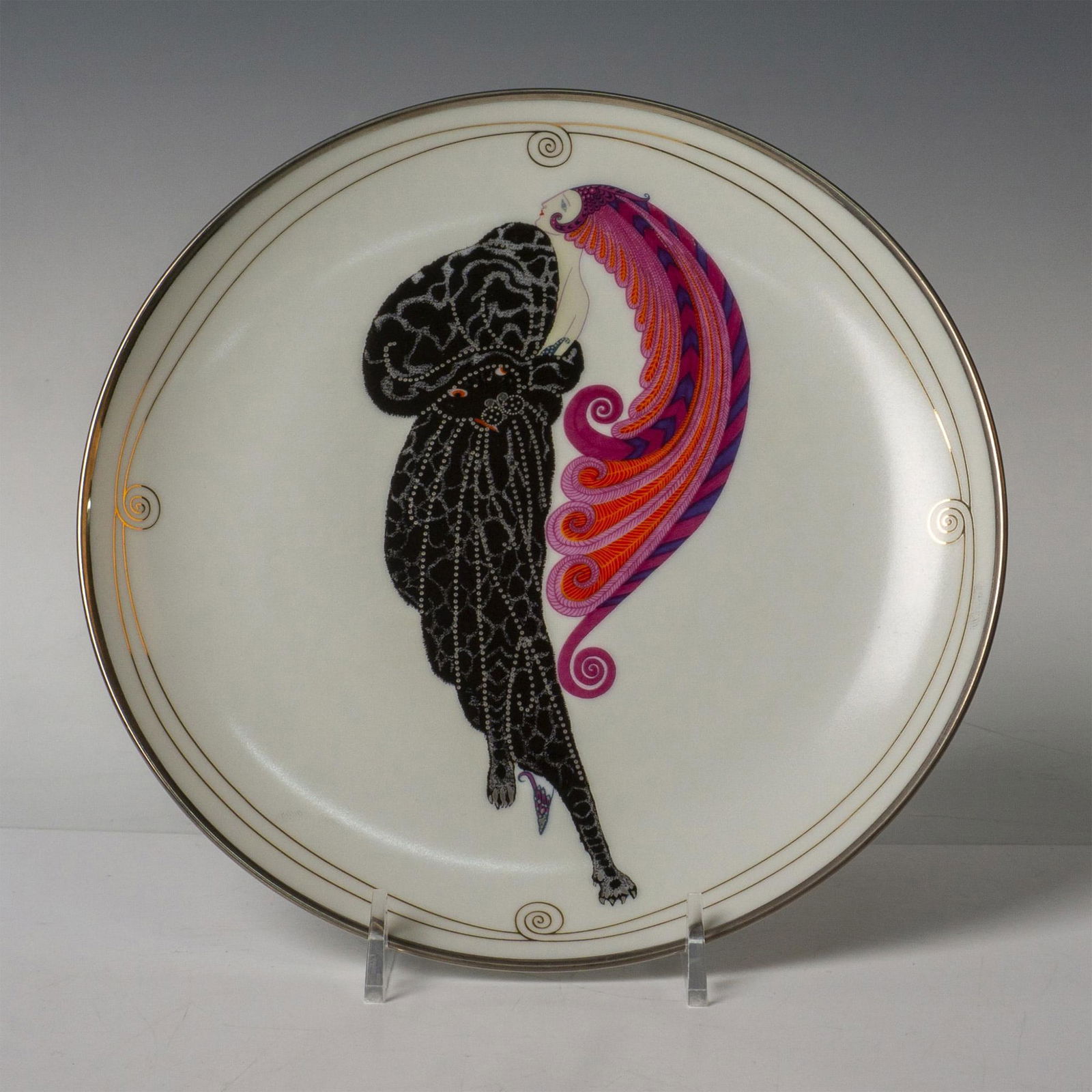 Franklin Mint House of Erte, Plate Beauty and the Beast (1 of 3)