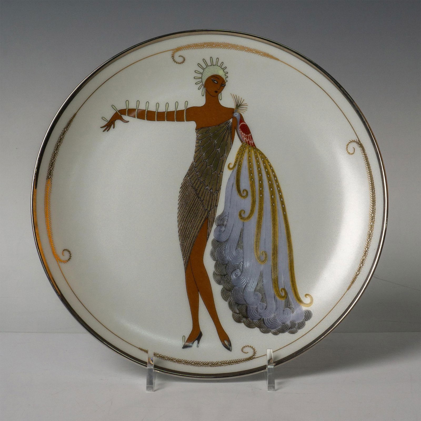 Franklin Mint House of Erte, Collector Plate Diva II (1 of 3)