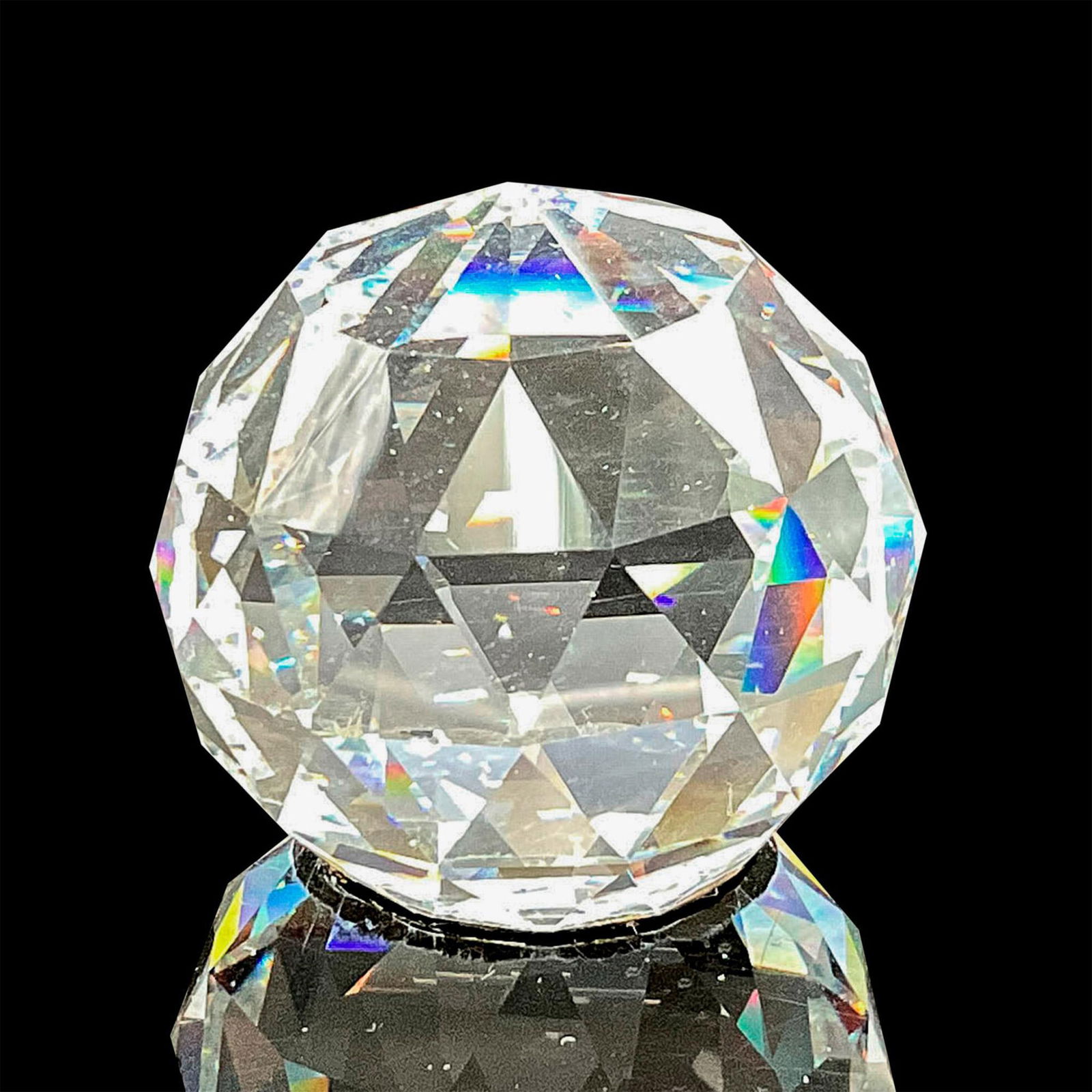 Swarovski Silvery Crystal Paperweight, Vitrail (1 of 4)