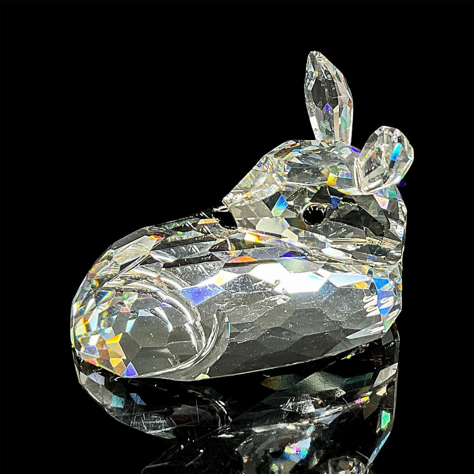 Swarovski Silver Crystal Figurine, Roe Deer Fawn (1 of 5)