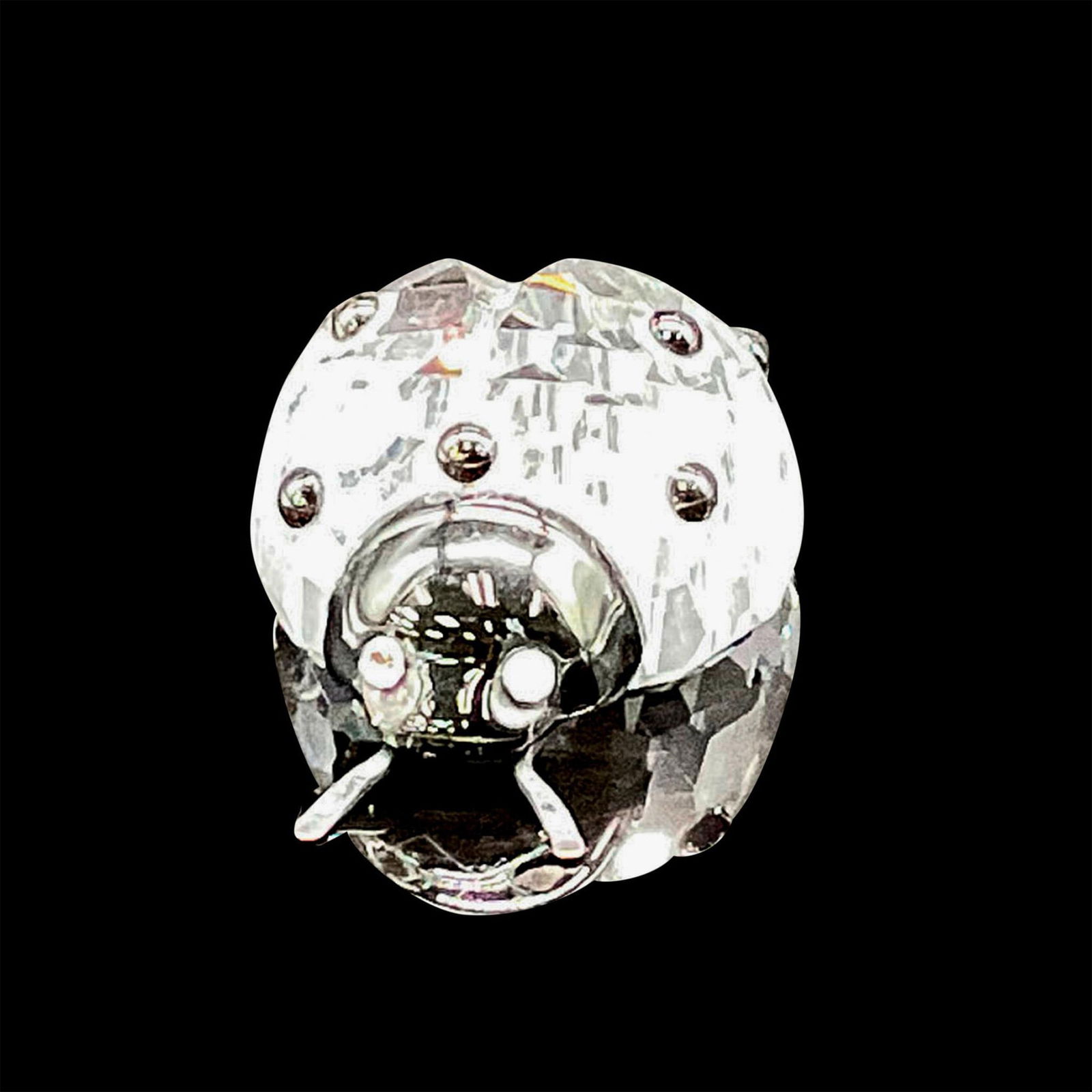 Swarovski Silver Crystal Figurine, Ladybug (1 of 4)