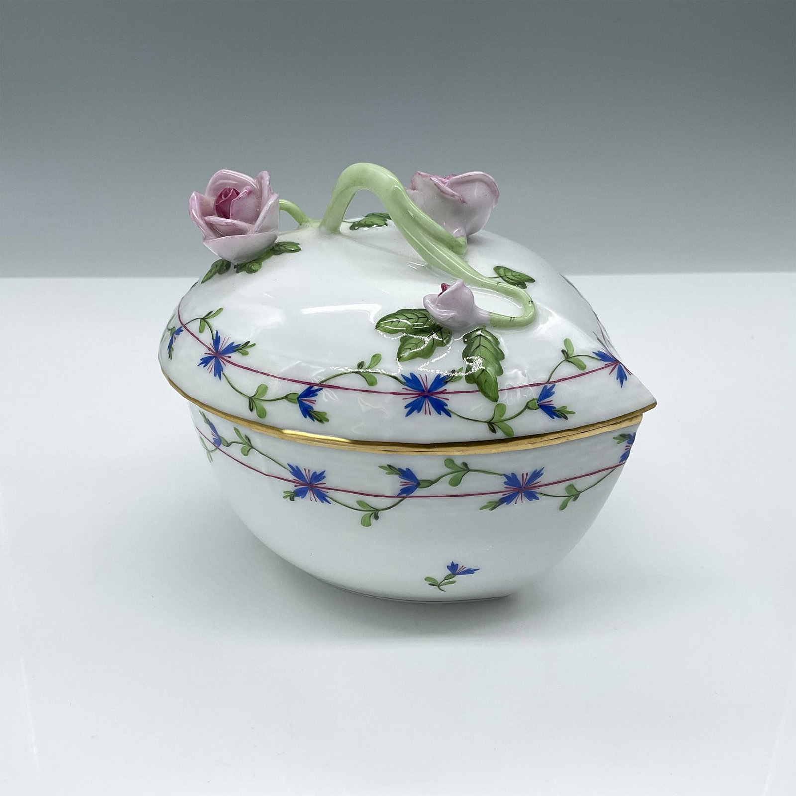 Herend Porcelain Leaf Shaped Candy Dish (1 of 3)