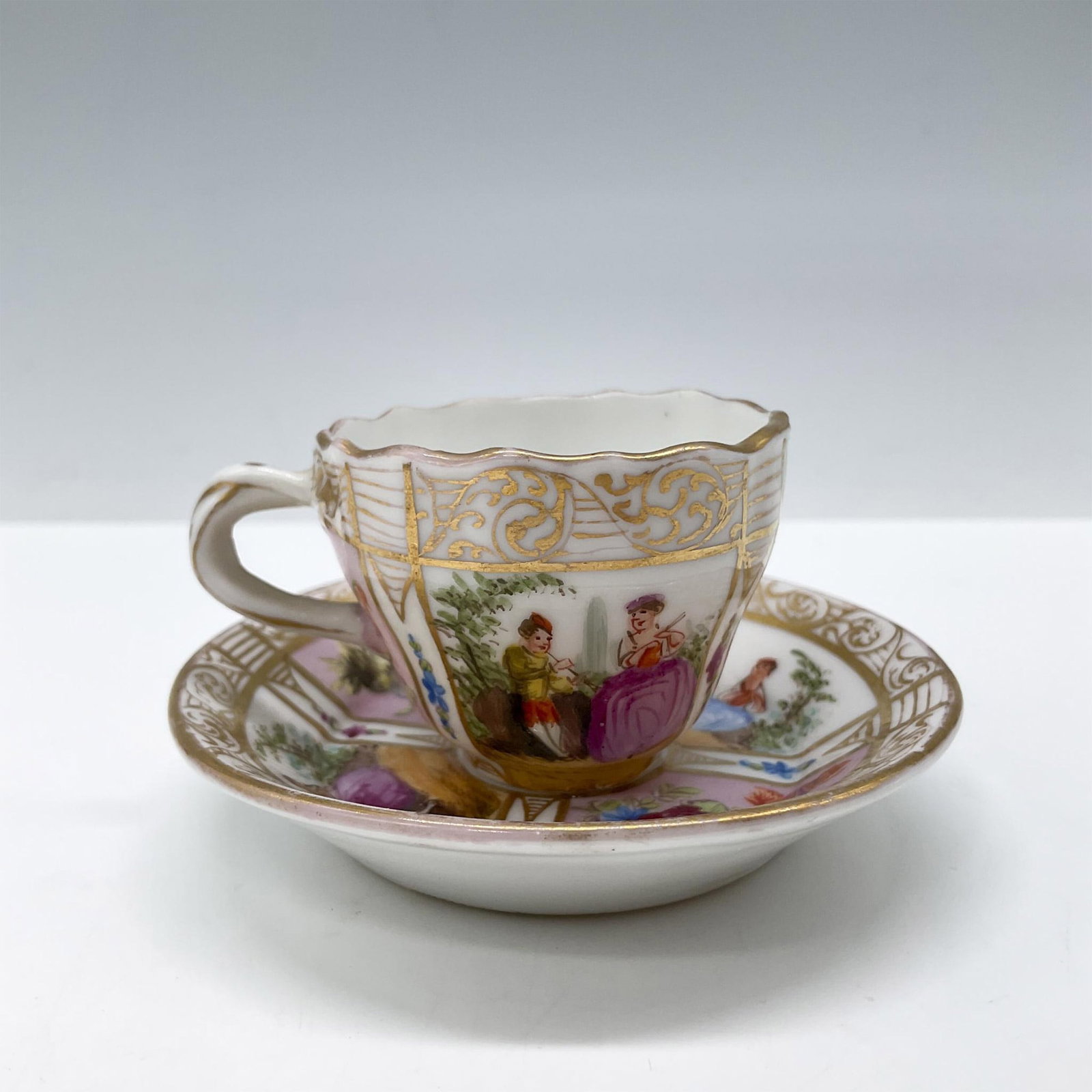 4pc Antique Herend Porcelain Pin Dishes, Eves 7266 (1 of 3)