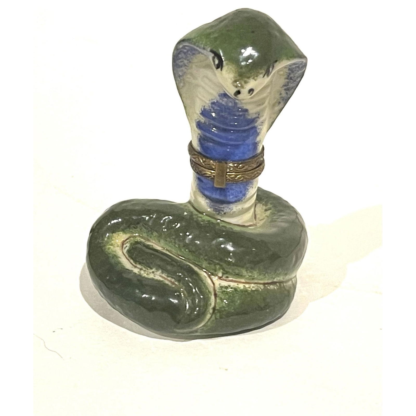 Elda Creation Limoges France Keepsake Box, Cobra Snake (1 of 4)