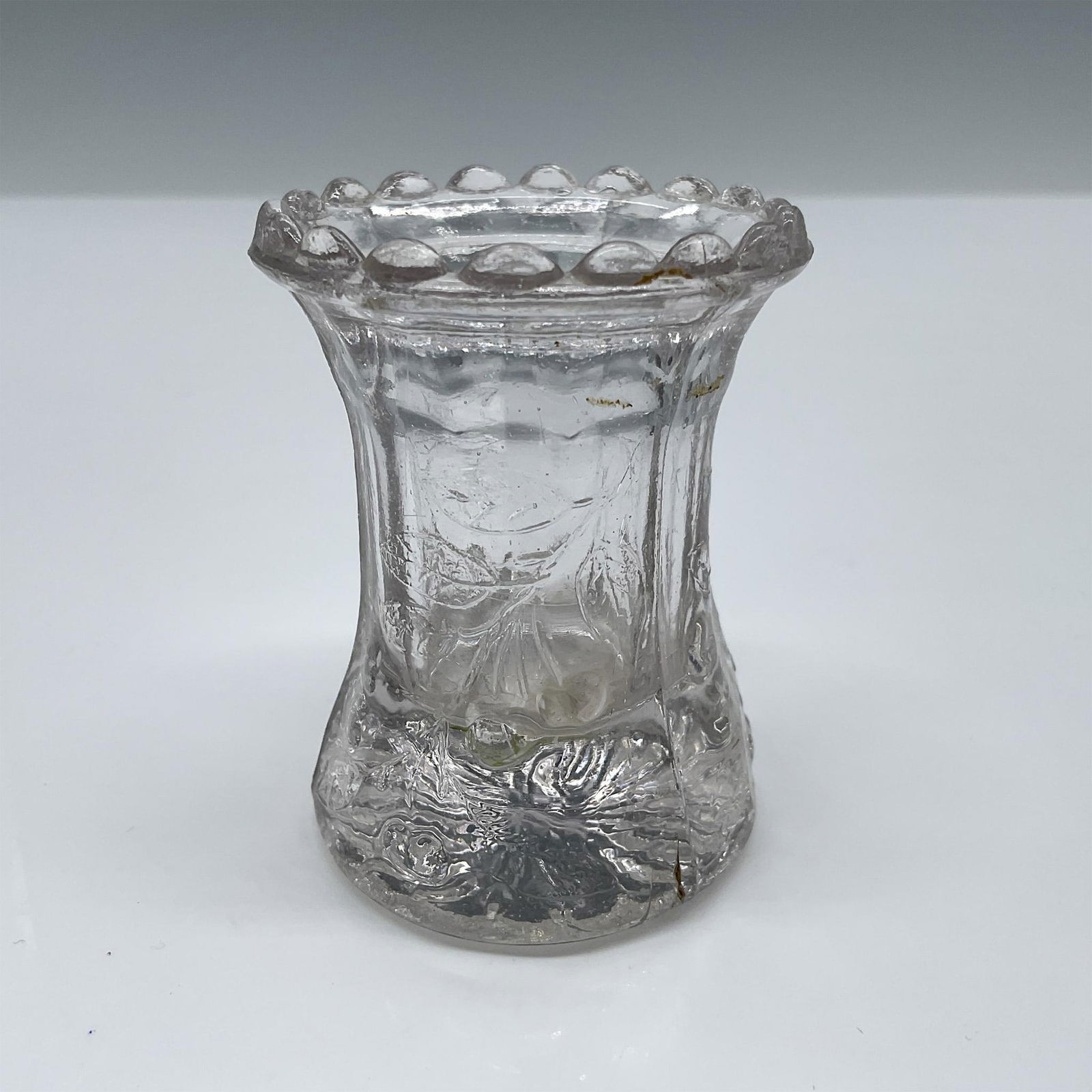 Antique Pressed Pattern Glass Toothpick Holder, Cherry (1 of 3)