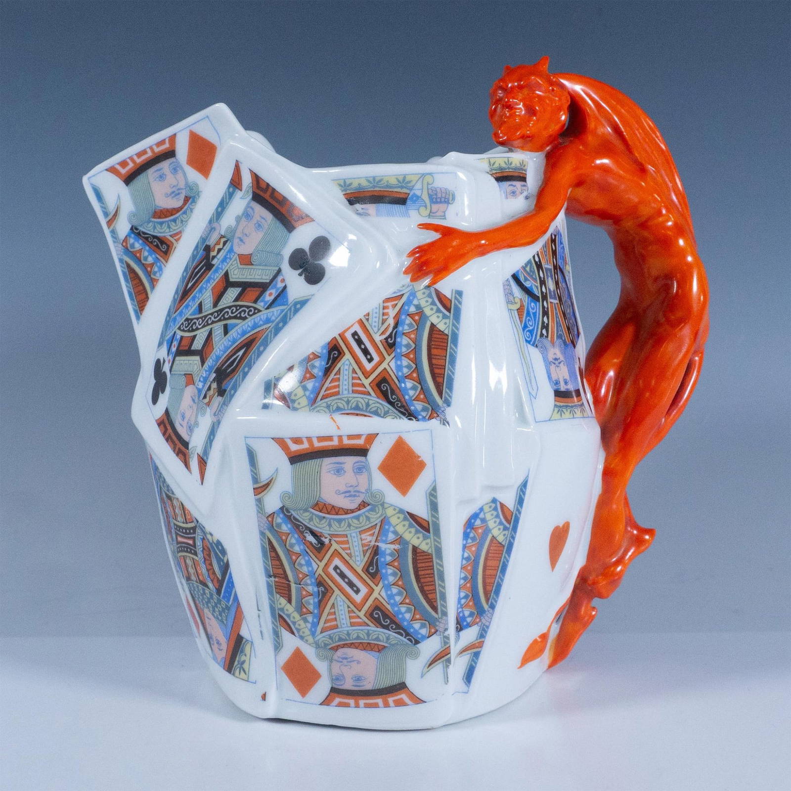 Royal Bayreuth Devil And Cards Water Pitcher Auction