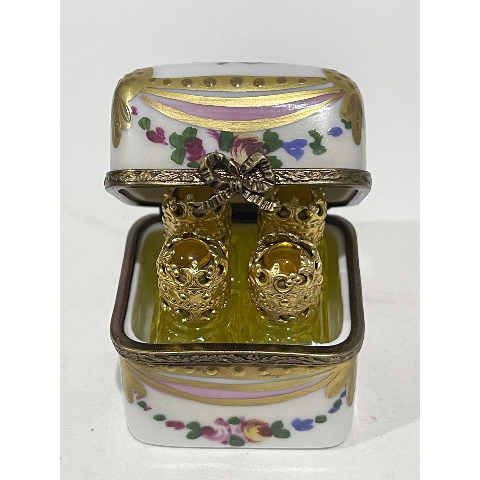 Limoges France Keepsake Box with Perfume Bottles (1 of 5)