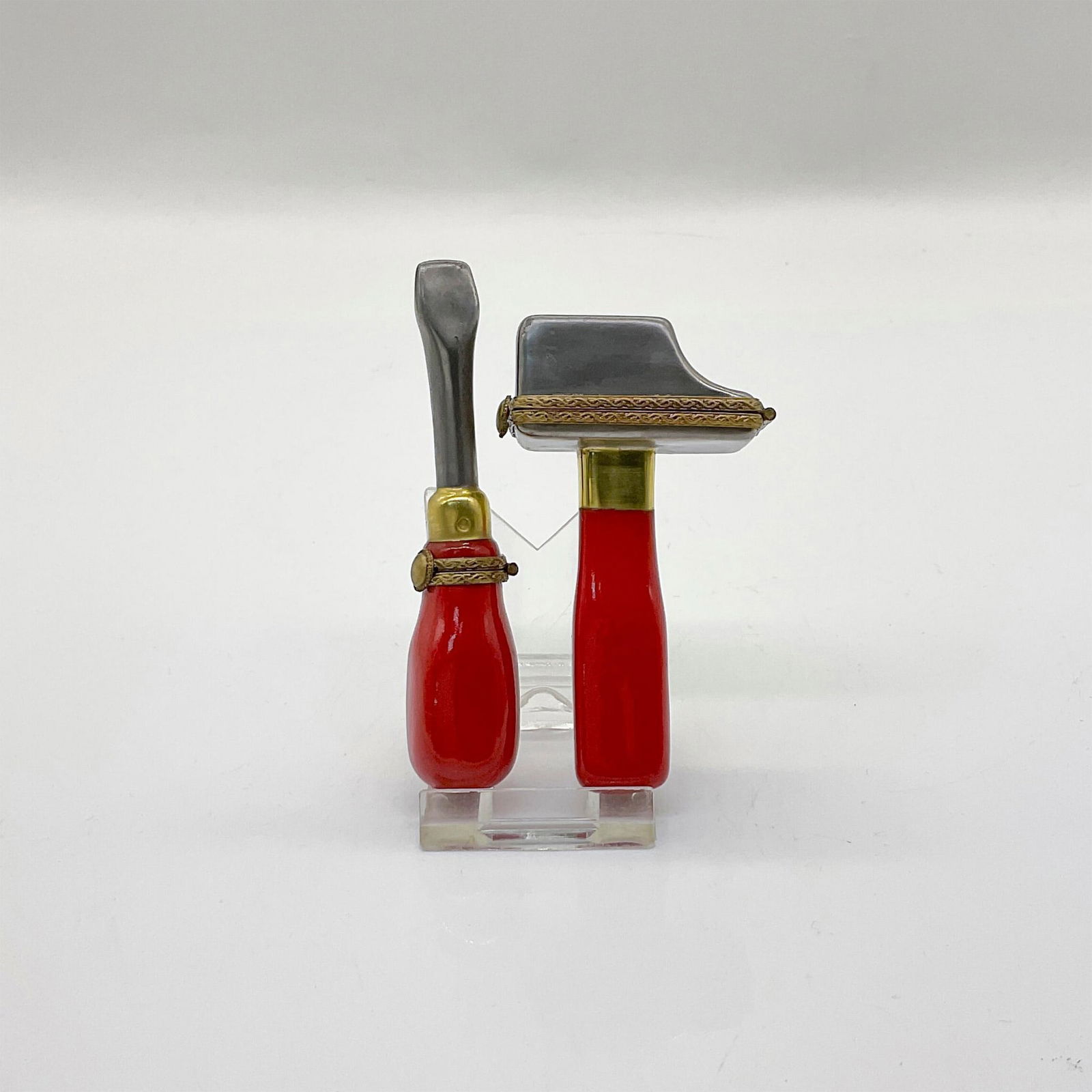 2pc Limoges France Keepsake Box, Tools (1 of 3)