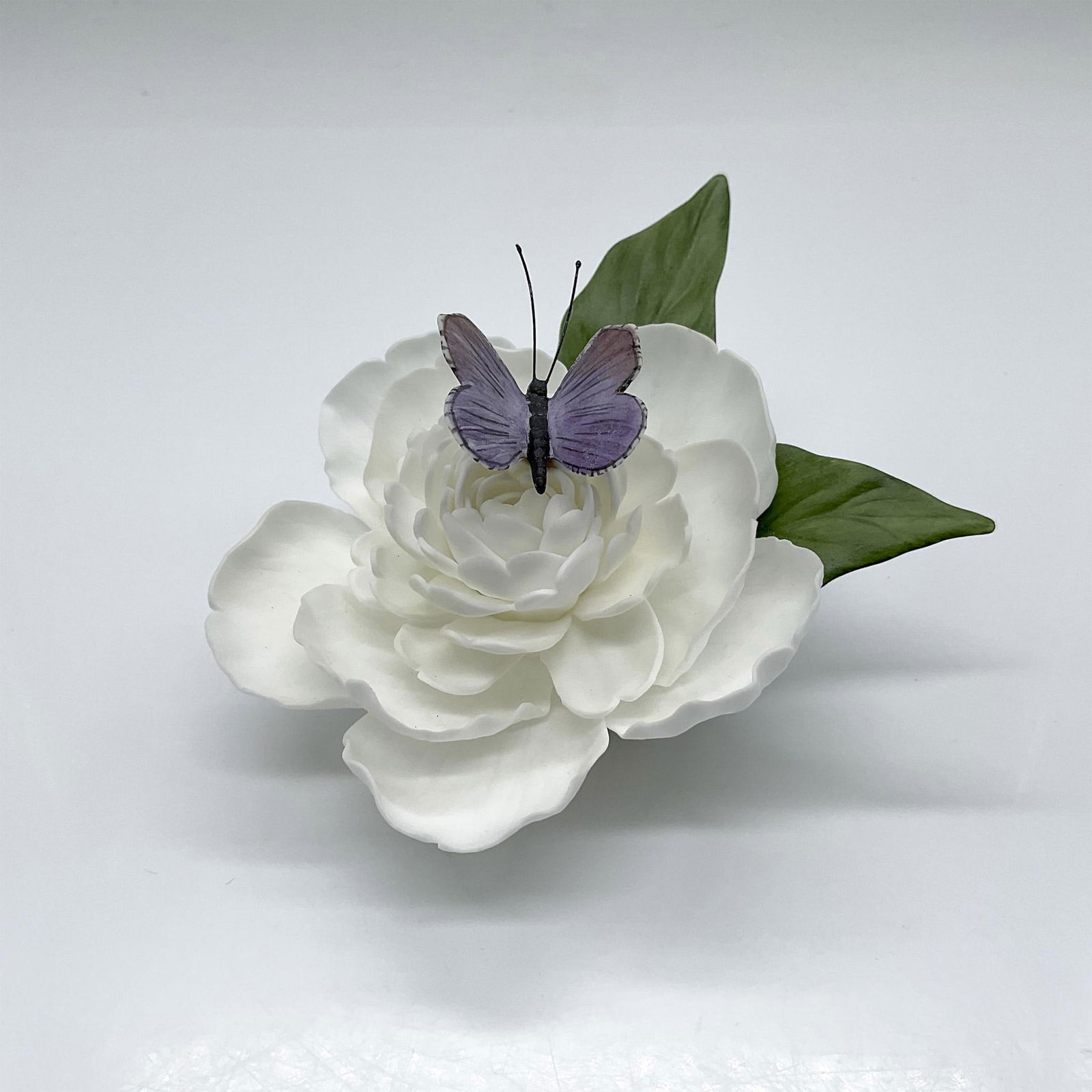 Boehm Porcelain Peony and Butterfly Sculpture (1 of 4)