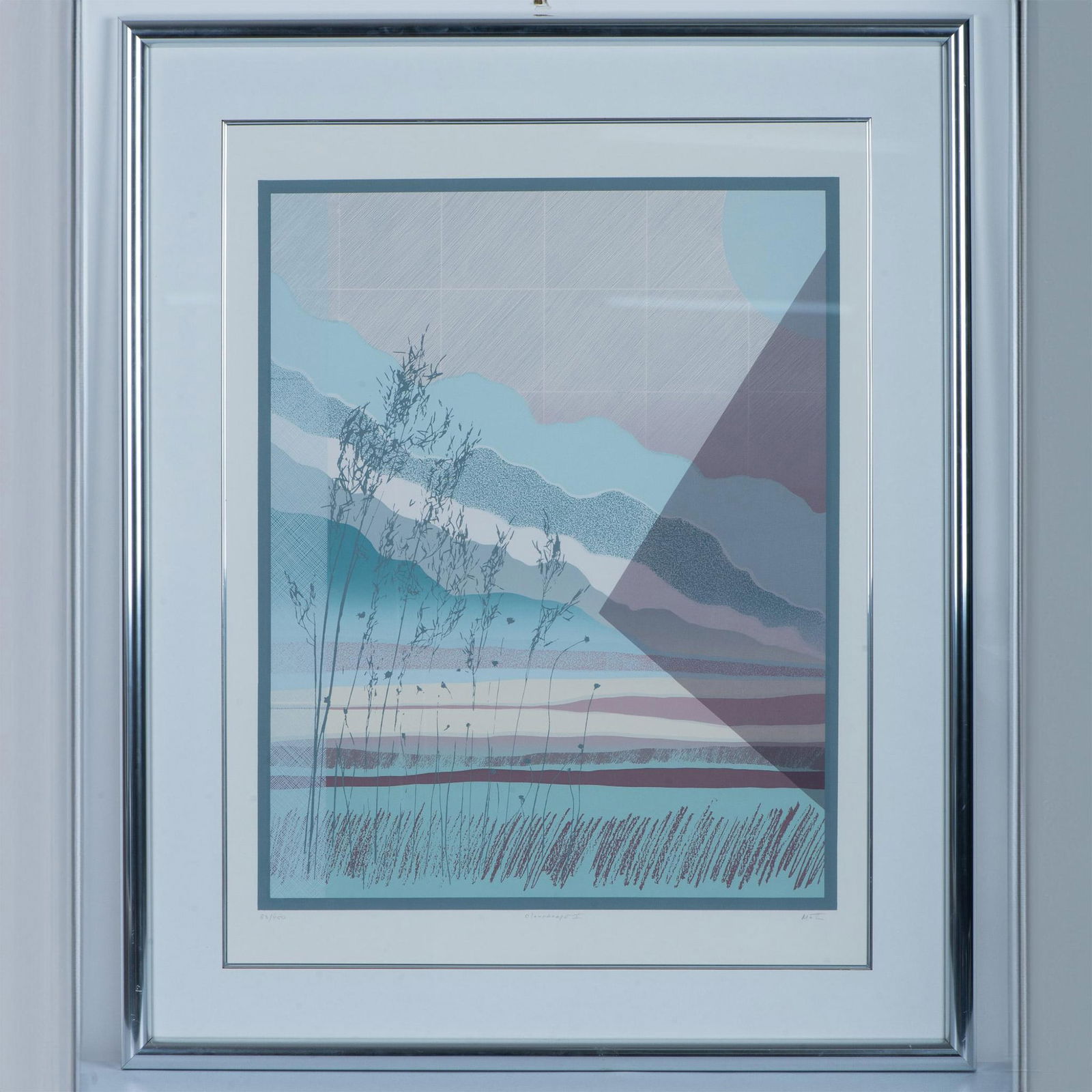 Original Color Lithograph on Paper, Cloudscape I, Signed (1 of 7)