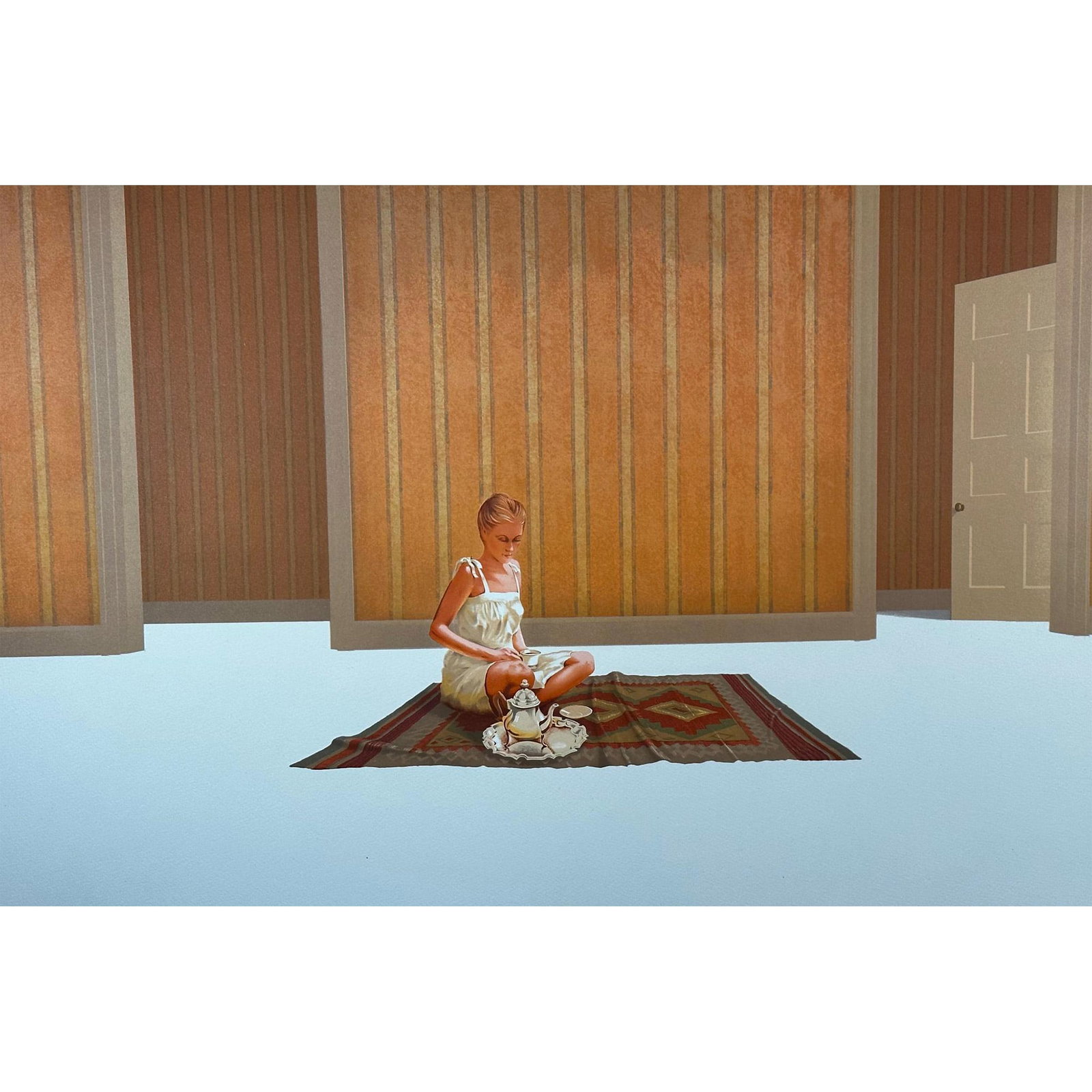 William Baggett (1946) Lithograph, Travel Fantasy, signed (1 of 4)