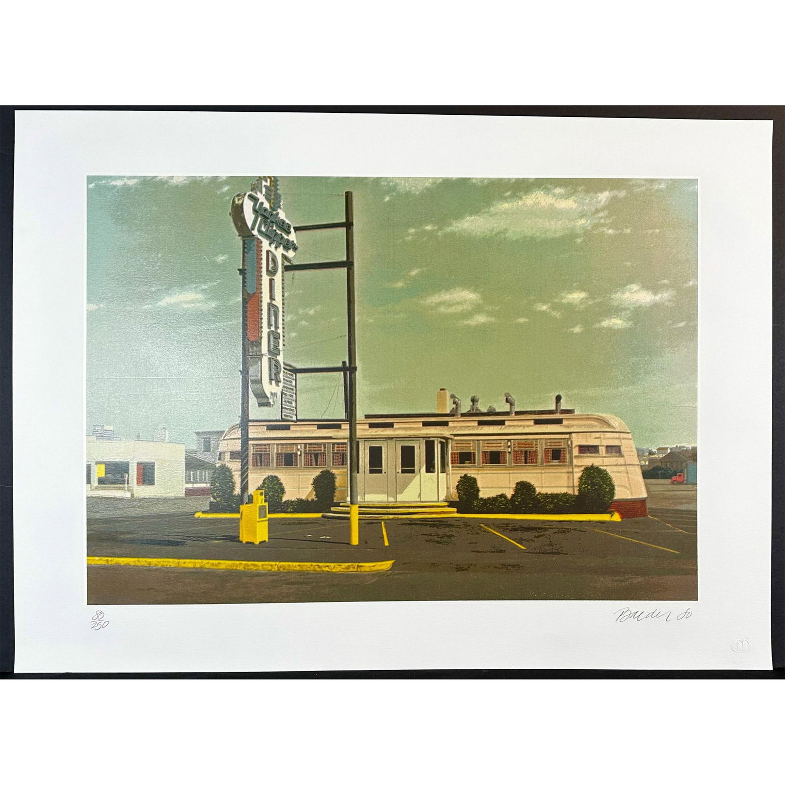 John Baeder (1938), Screenprint Yankee Clipper, Signed (1 of 3)