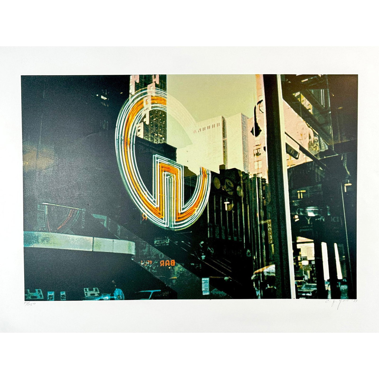 Ching Jang YAO Screenprint Reflection Signed (1 of 3)