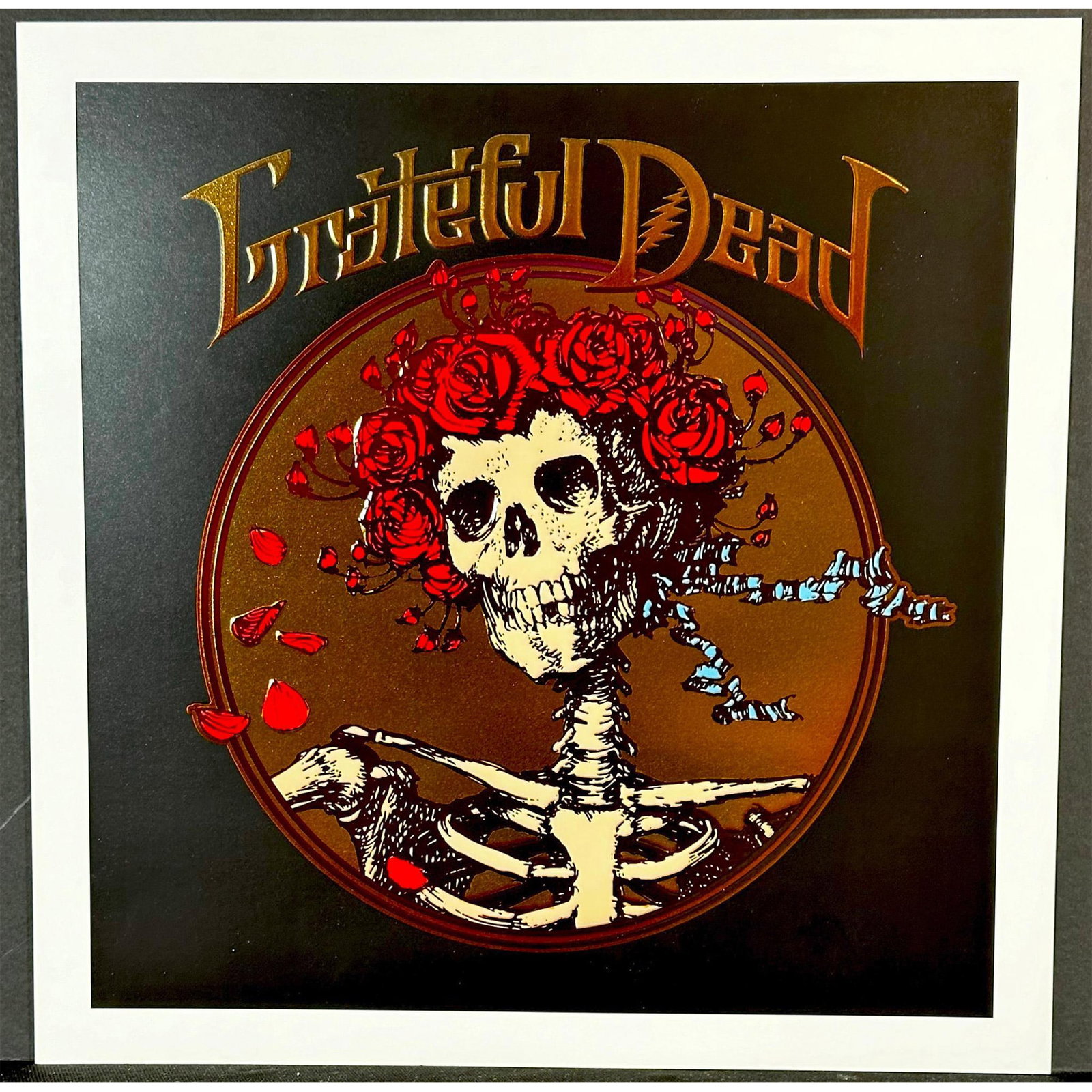 Grateful Dead Poster: Poster titled Grateful Dead, not signed not numbered Sight size 12" x 12"
