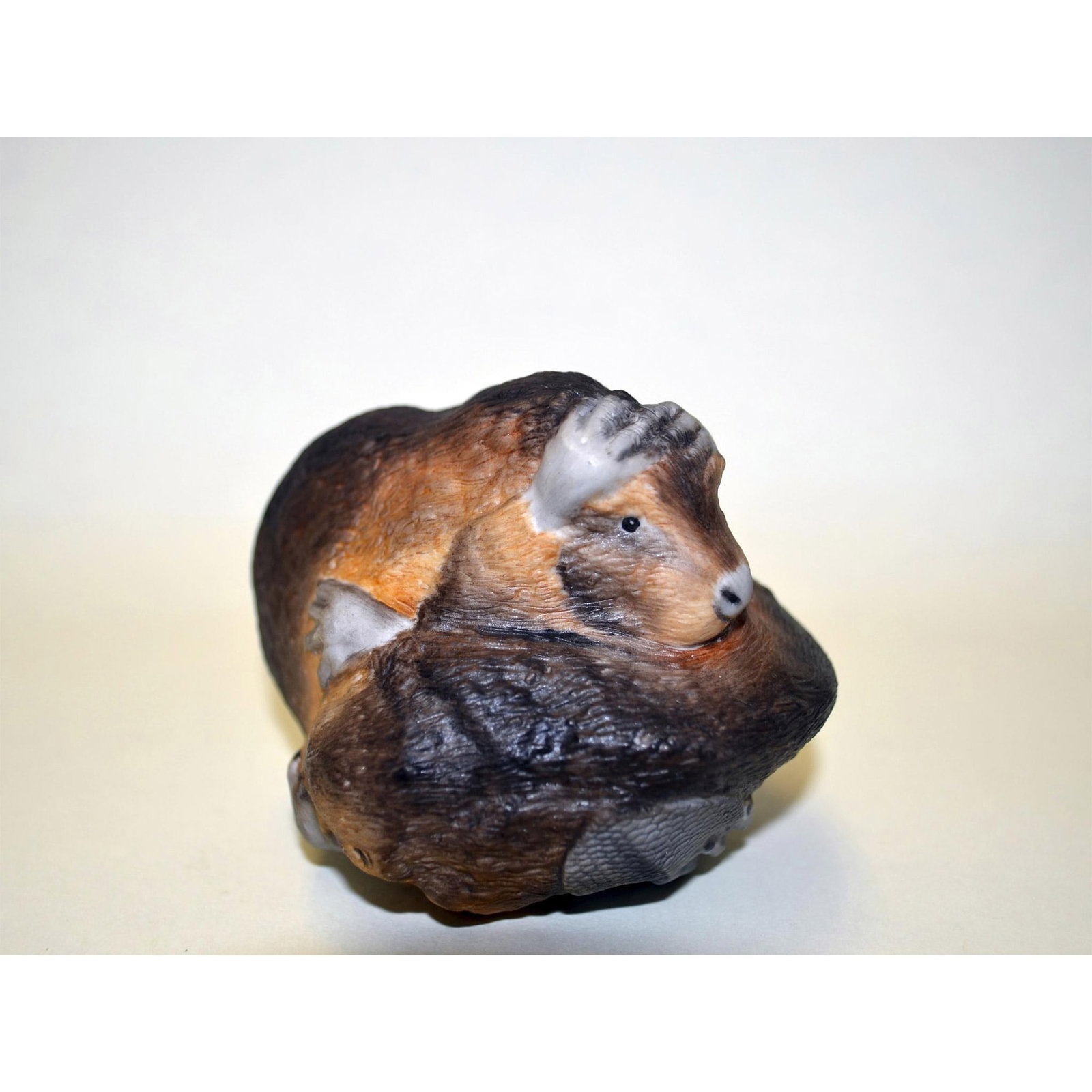 Boehm Porcelain Beaver In The Round: Bisque Porcelain Decorated, hand created, hand painted by the Artists of the Boehm Studios of Malvern, England. Featuring the Beavers in the Round. Hallmark: 230-04. Authentic Backstamp on the undersi