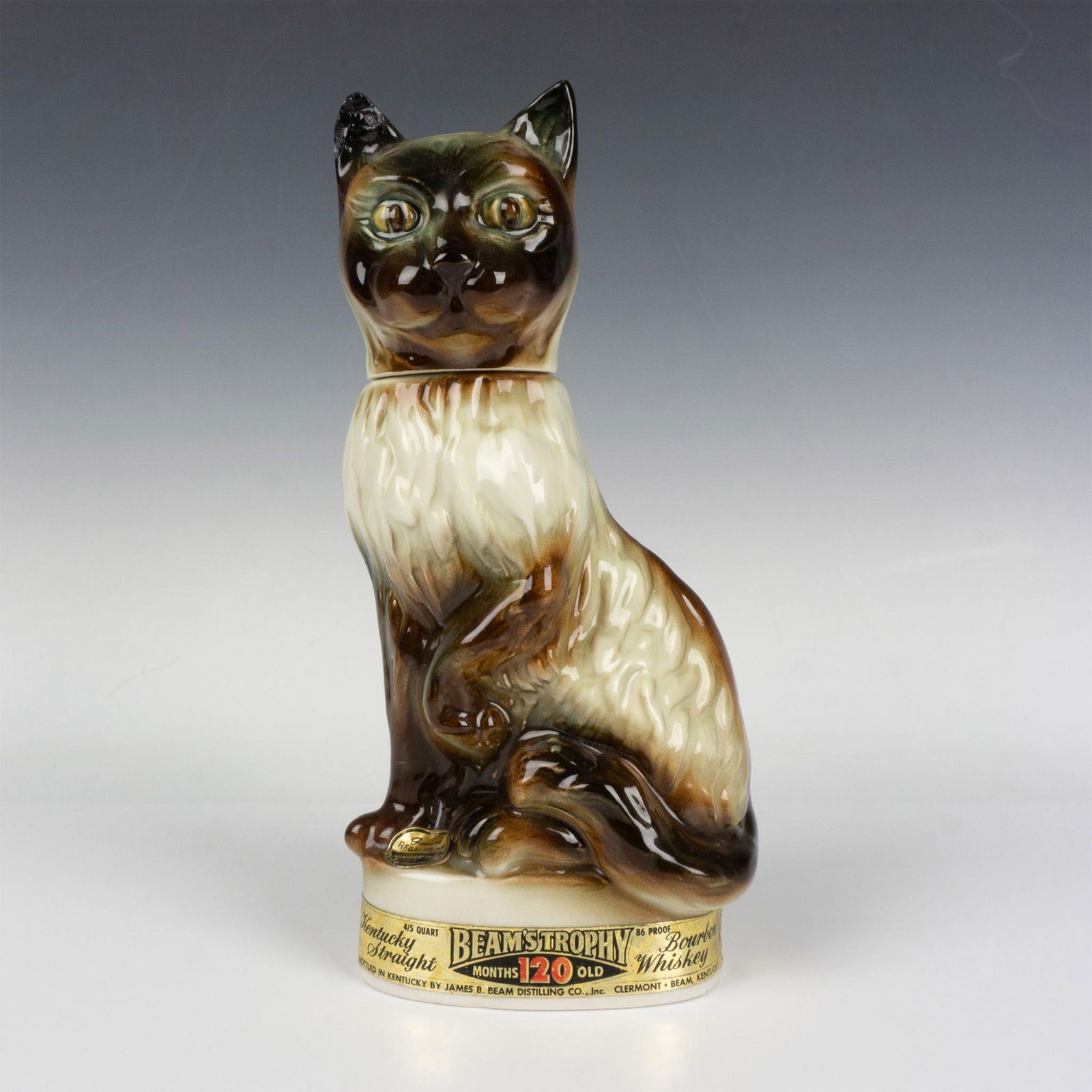 Jim Beam Figural Decanter, Siamese Cat (1 of 8)