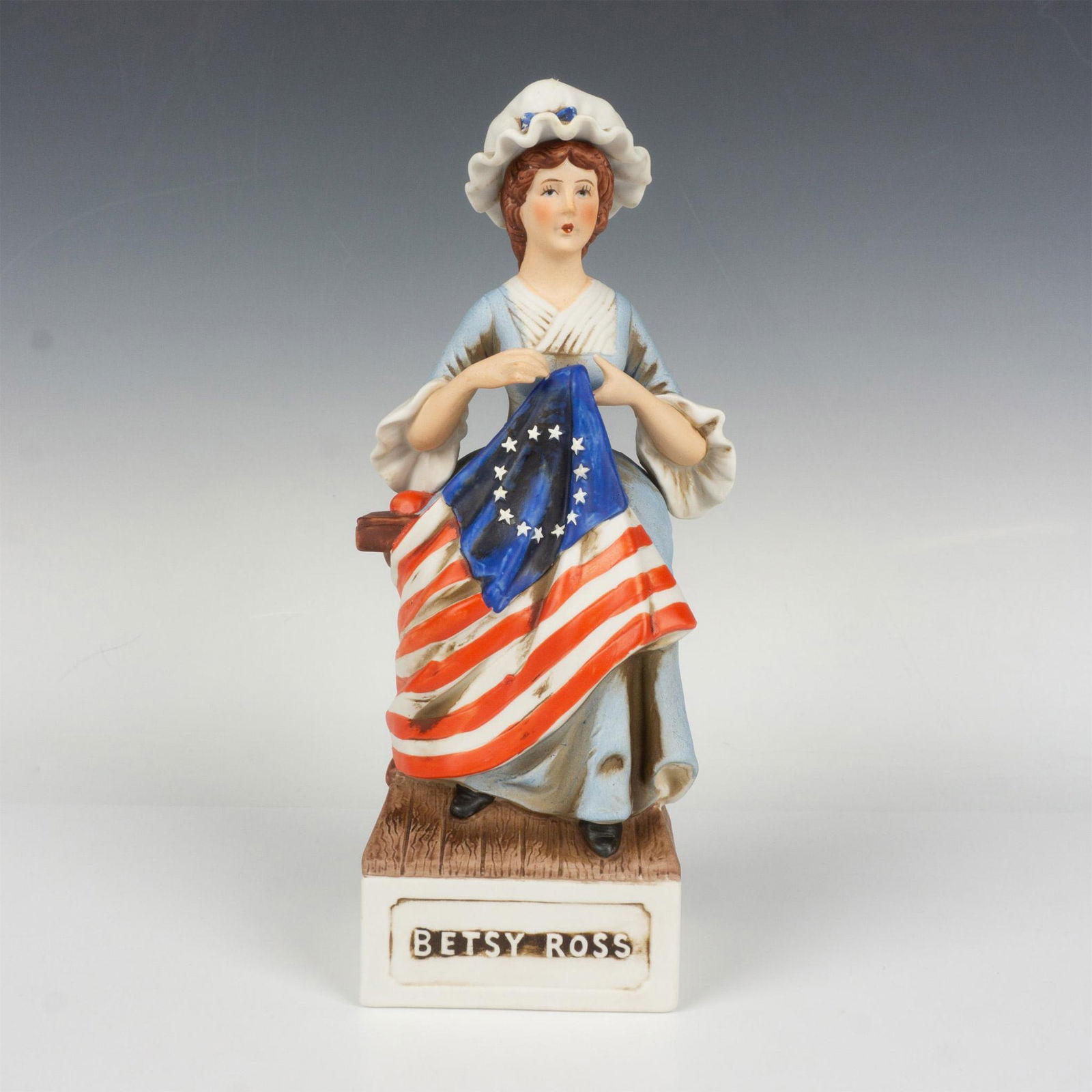 McCormick Porcelain Figural Liquor Decanter, Betsy Ross (1 of 5)